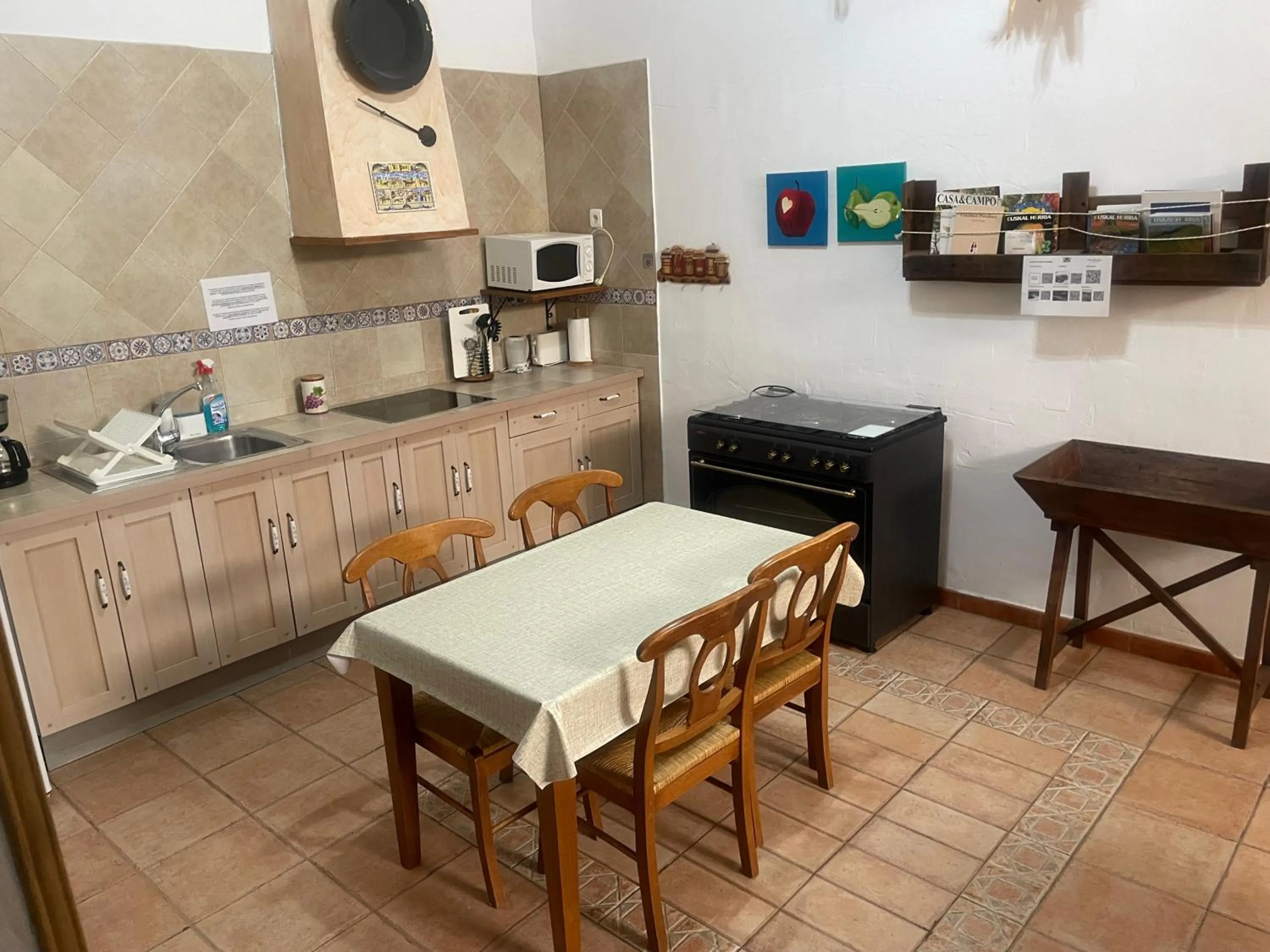Kitchen or kitchenette in Casa Rural "La Bardena Blanca I "