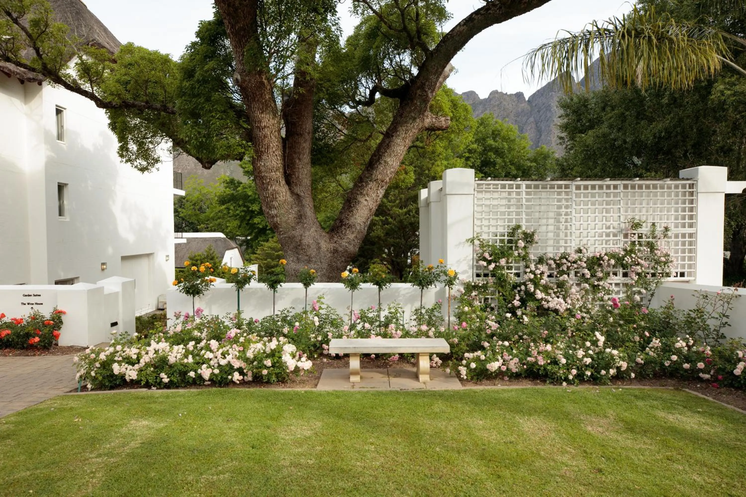 Garden view in Le Franschhoek Hotel & Spa by Dream Resorts
