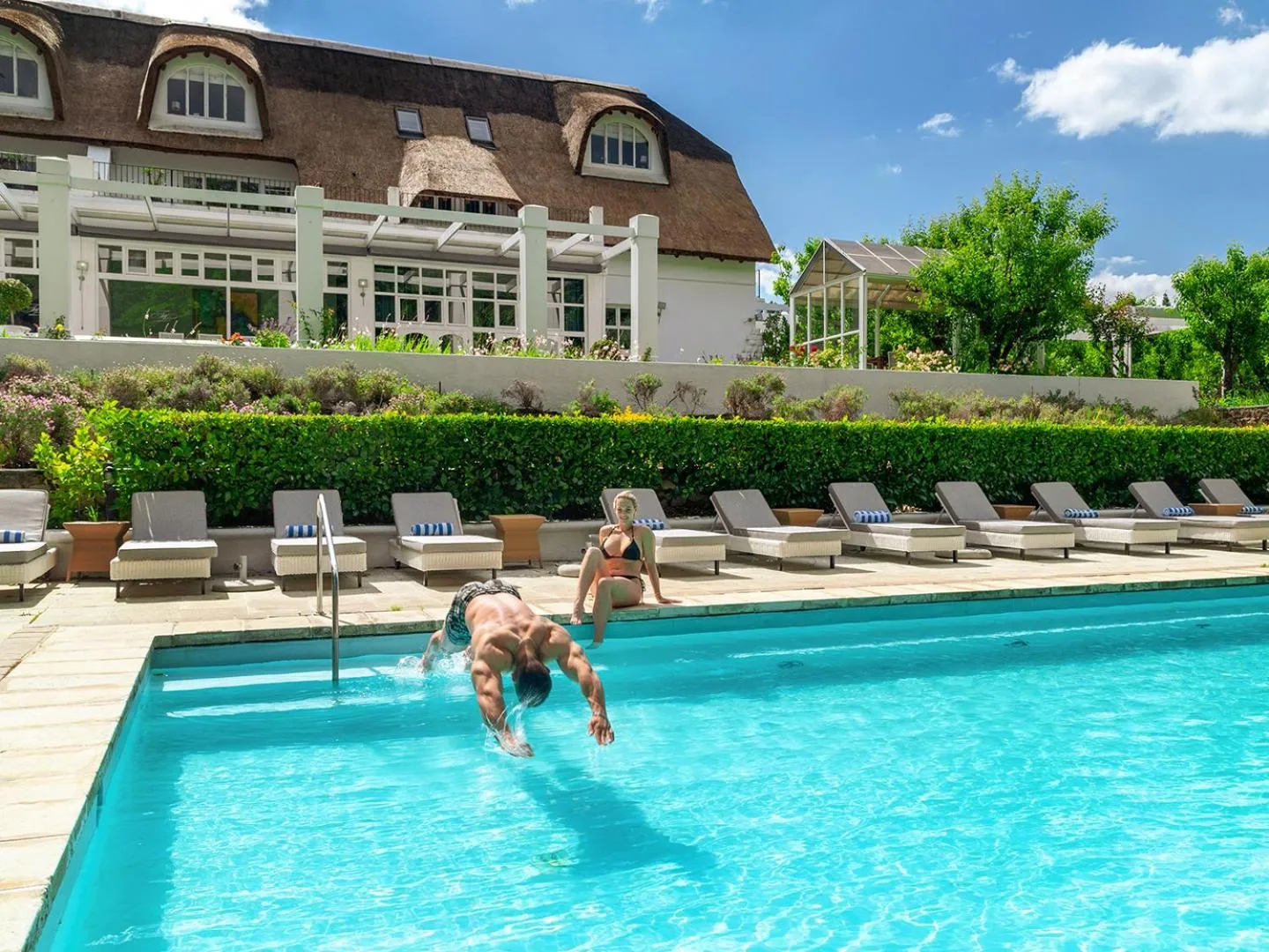 Pool view in Le Franschhoek Hotel & Spa by Dream Resorts