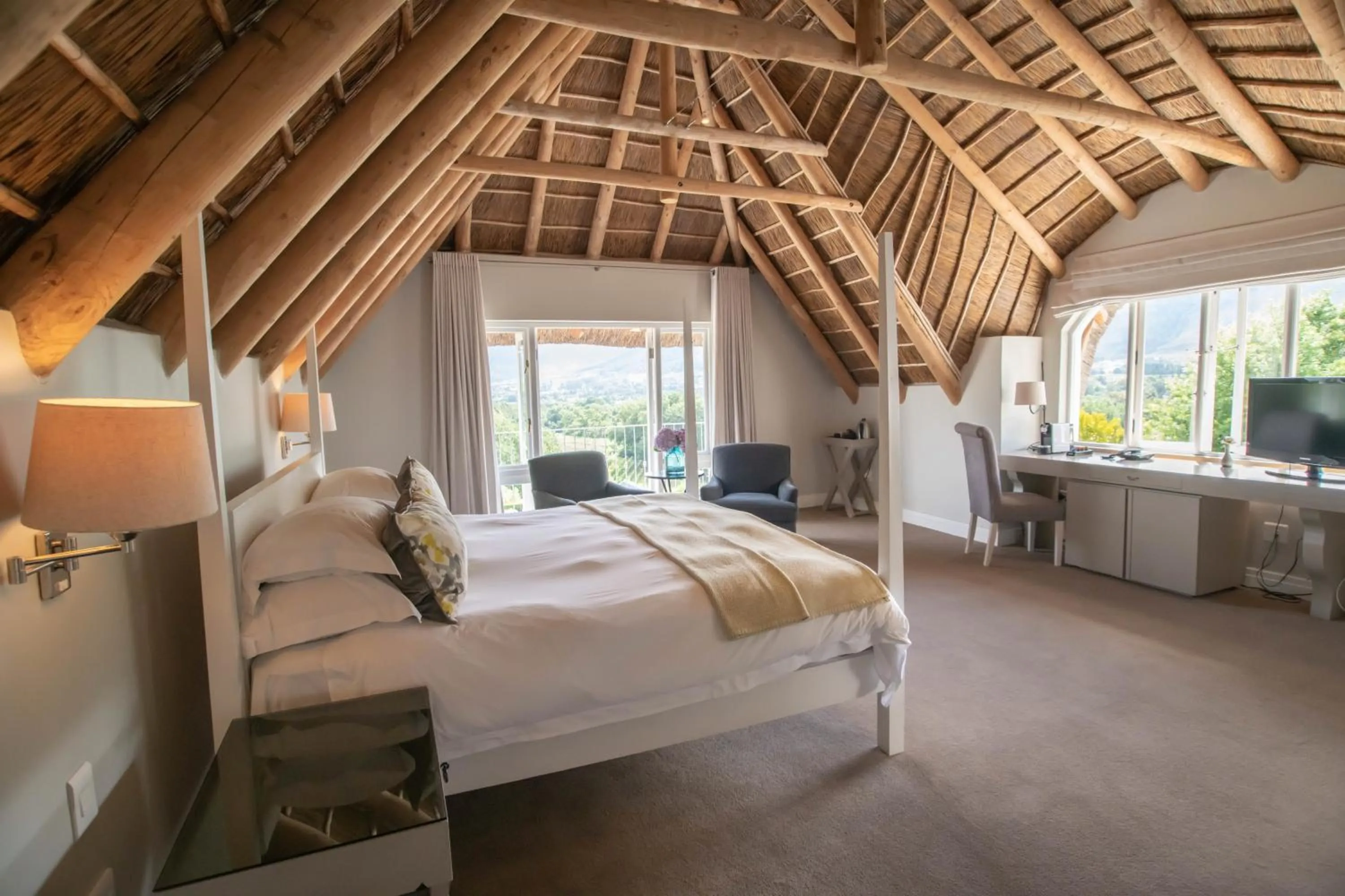 Bedroom, Bed in Le Franschhoek Hotel & Spa by Dream Resorts
