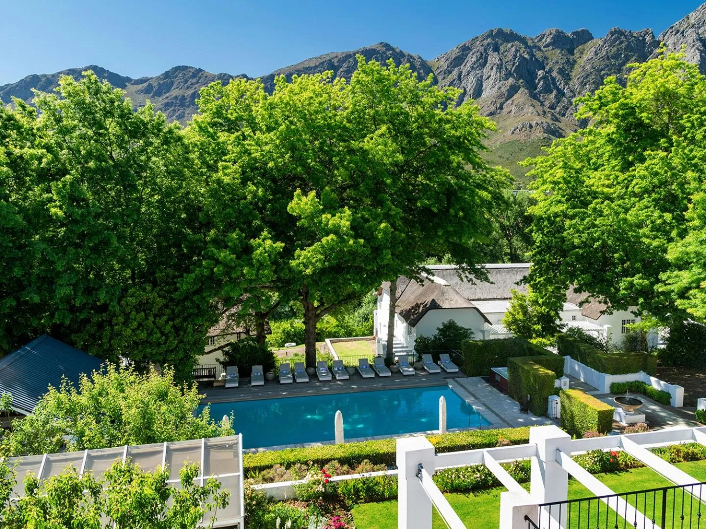 Garden view in Le Franschhoek Hotel & Spa by Dream Resorts