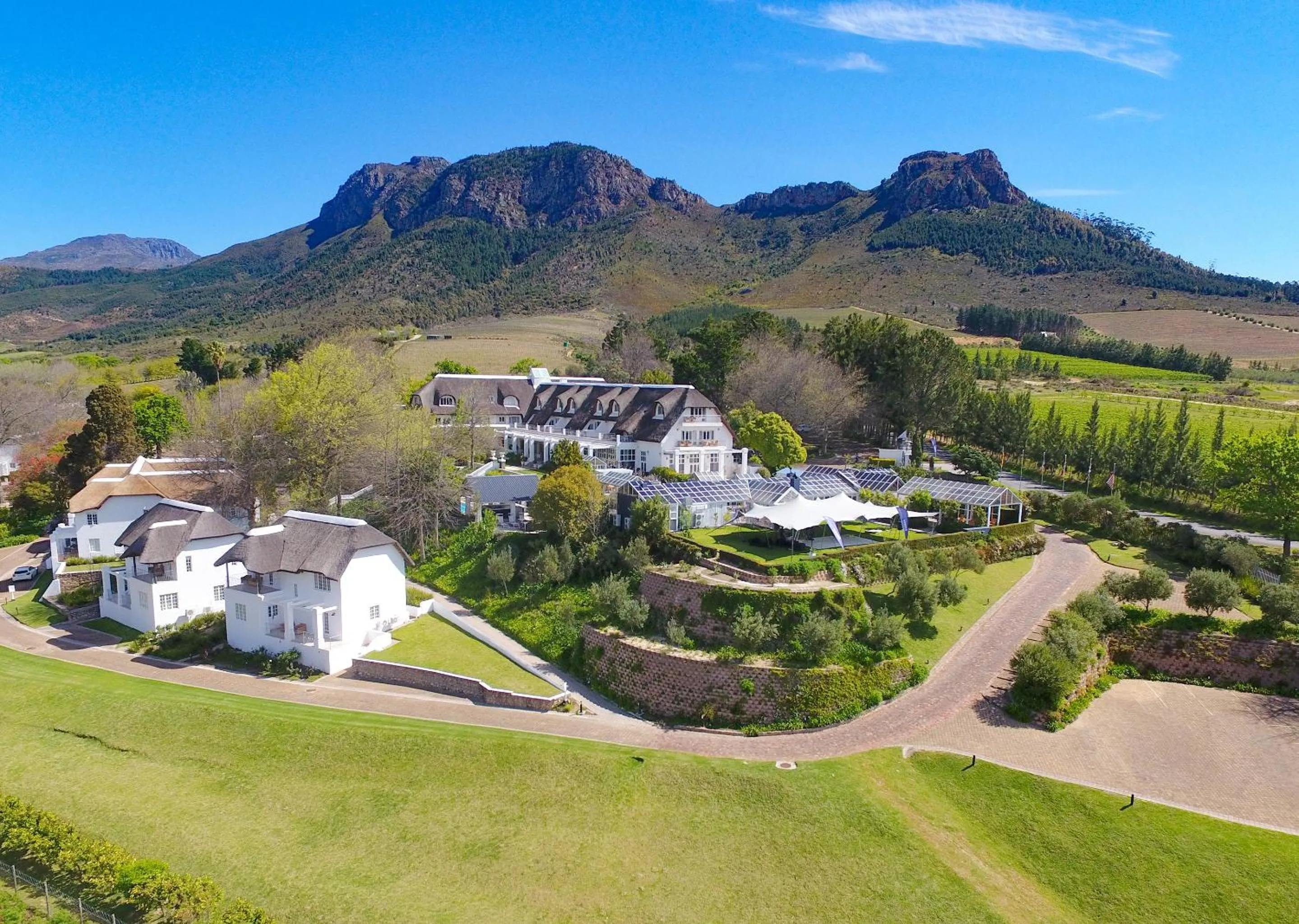 Property building in Le Franschhoek Hotel & Spa by Dream Resorts