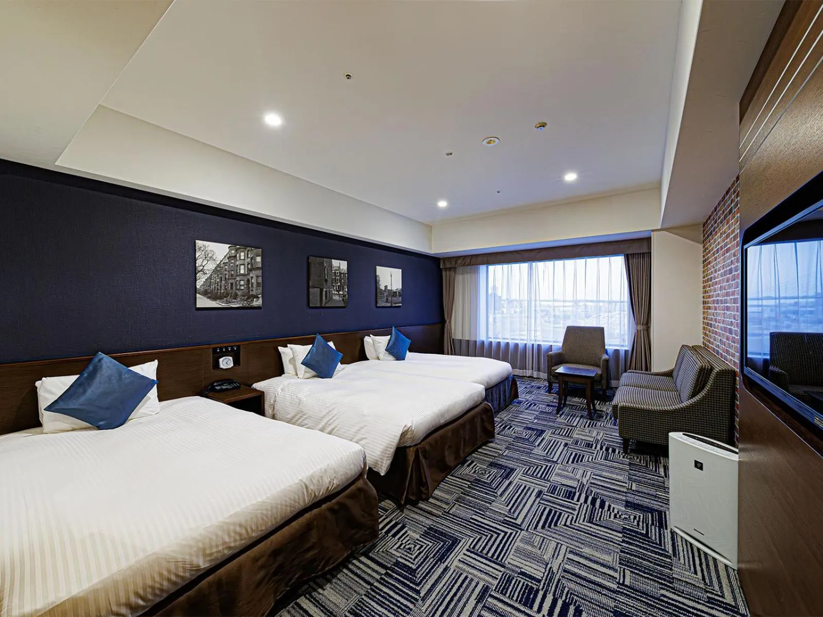 Bed in The Park Front Hotel at Universal Studios Japan