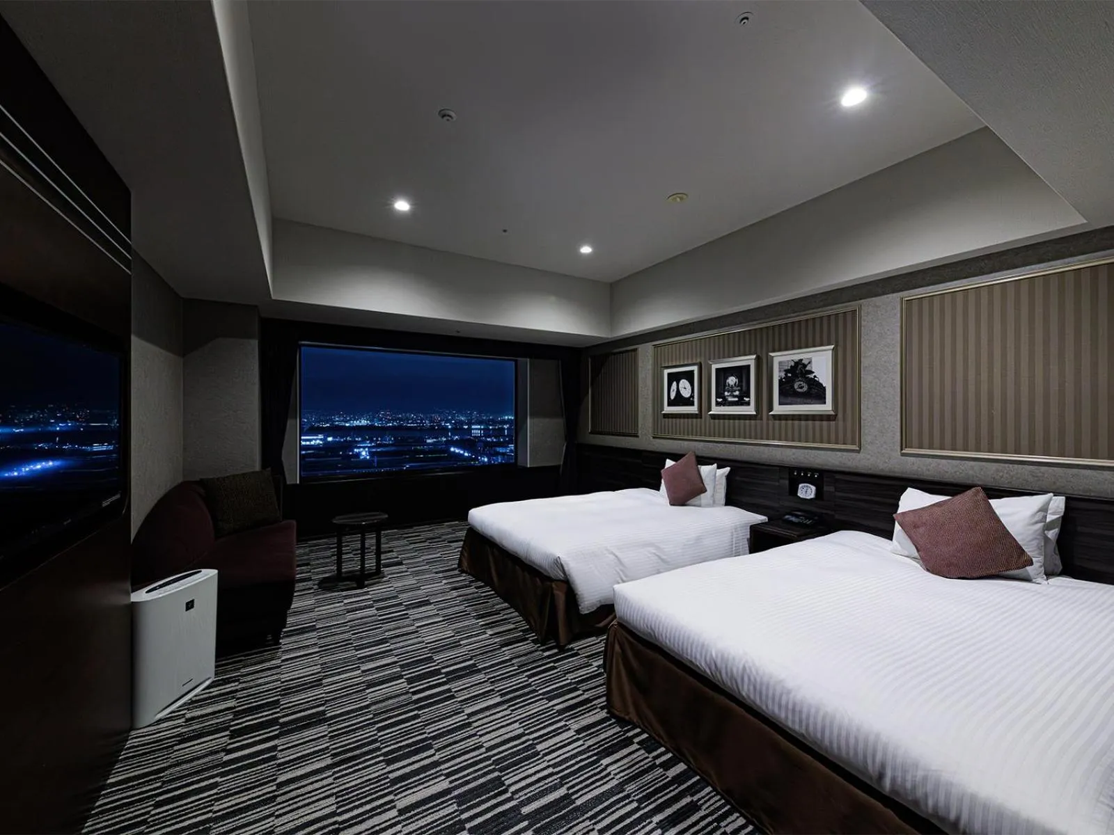 Bed in The Park Front Hotel at Universal Studios Japan