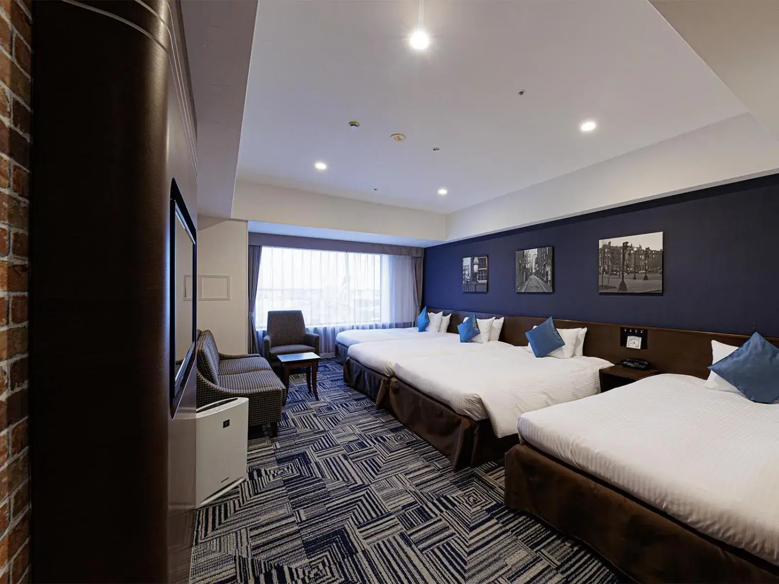 Bed in The Park Front Hotel at Universal Studios Japan Bed in The Park Front Hotel at Universal Studios Japan