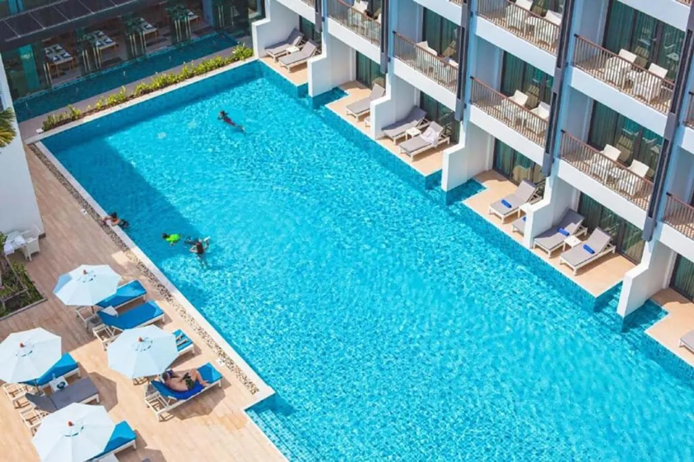 Pool view in BlueSotel Krabi AoNang Beach