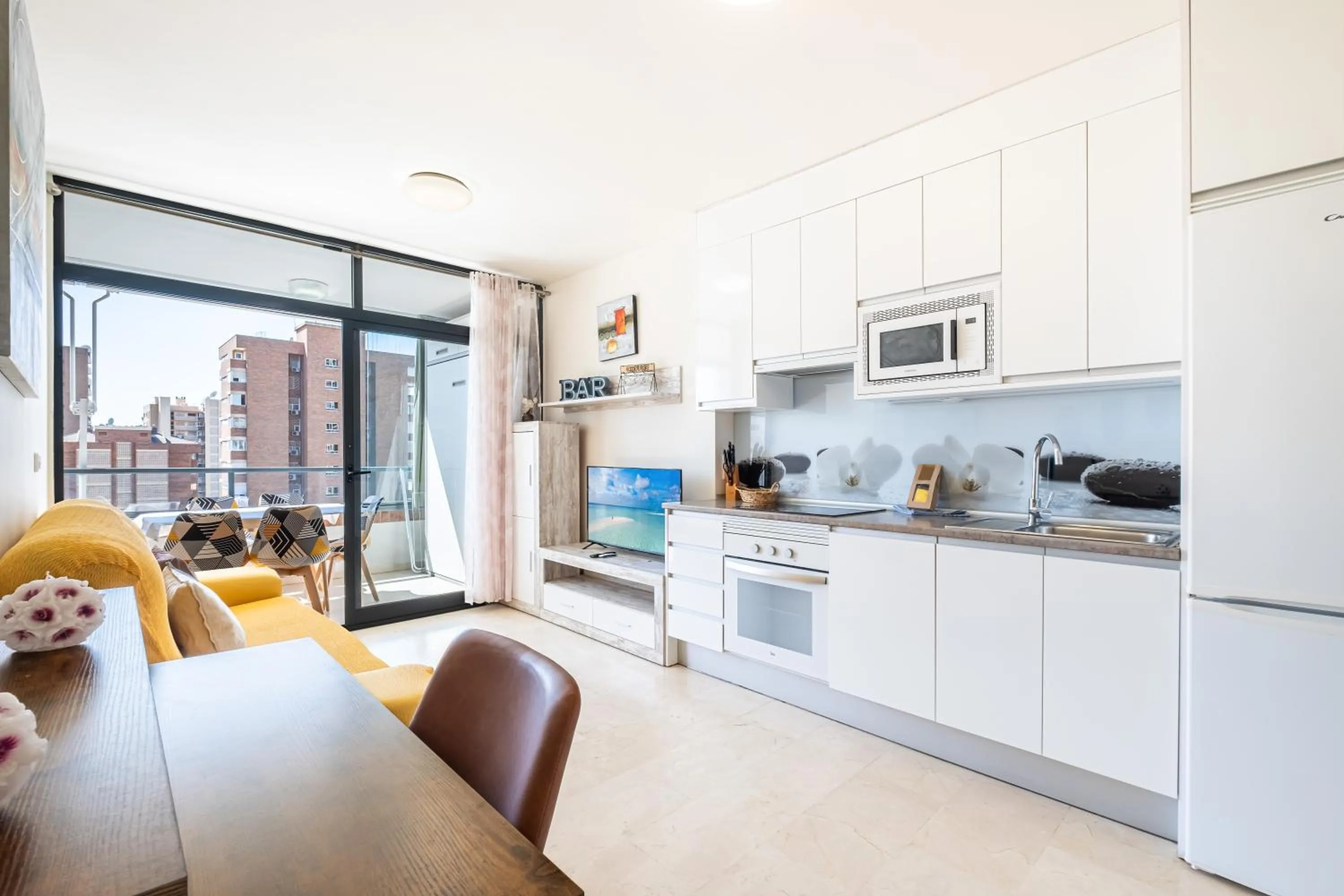 Kitchen or kitchenette in Gemelos 23 - 10B Apartment Levante Beach