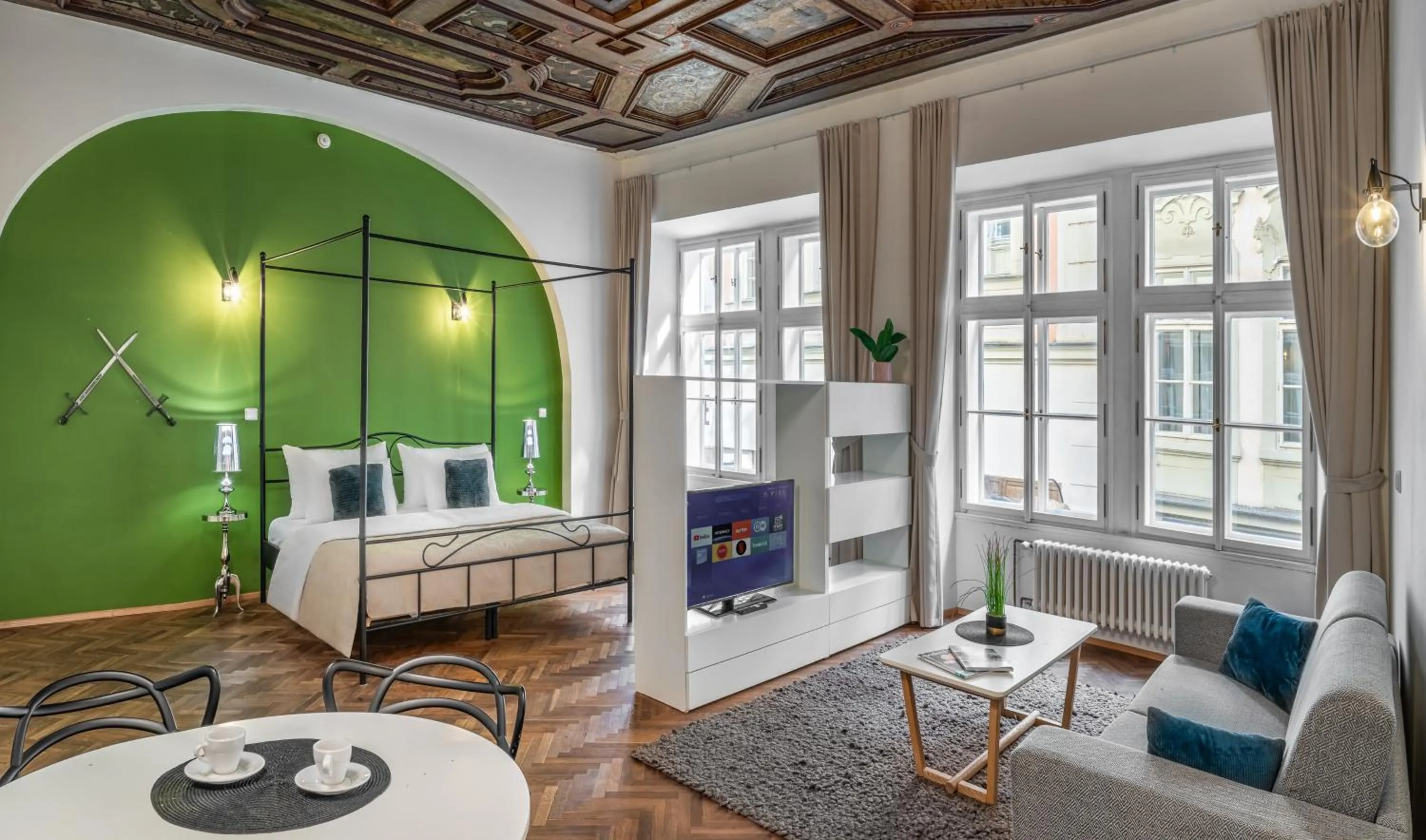 Bed in 7 Tales Apartments by Adrez