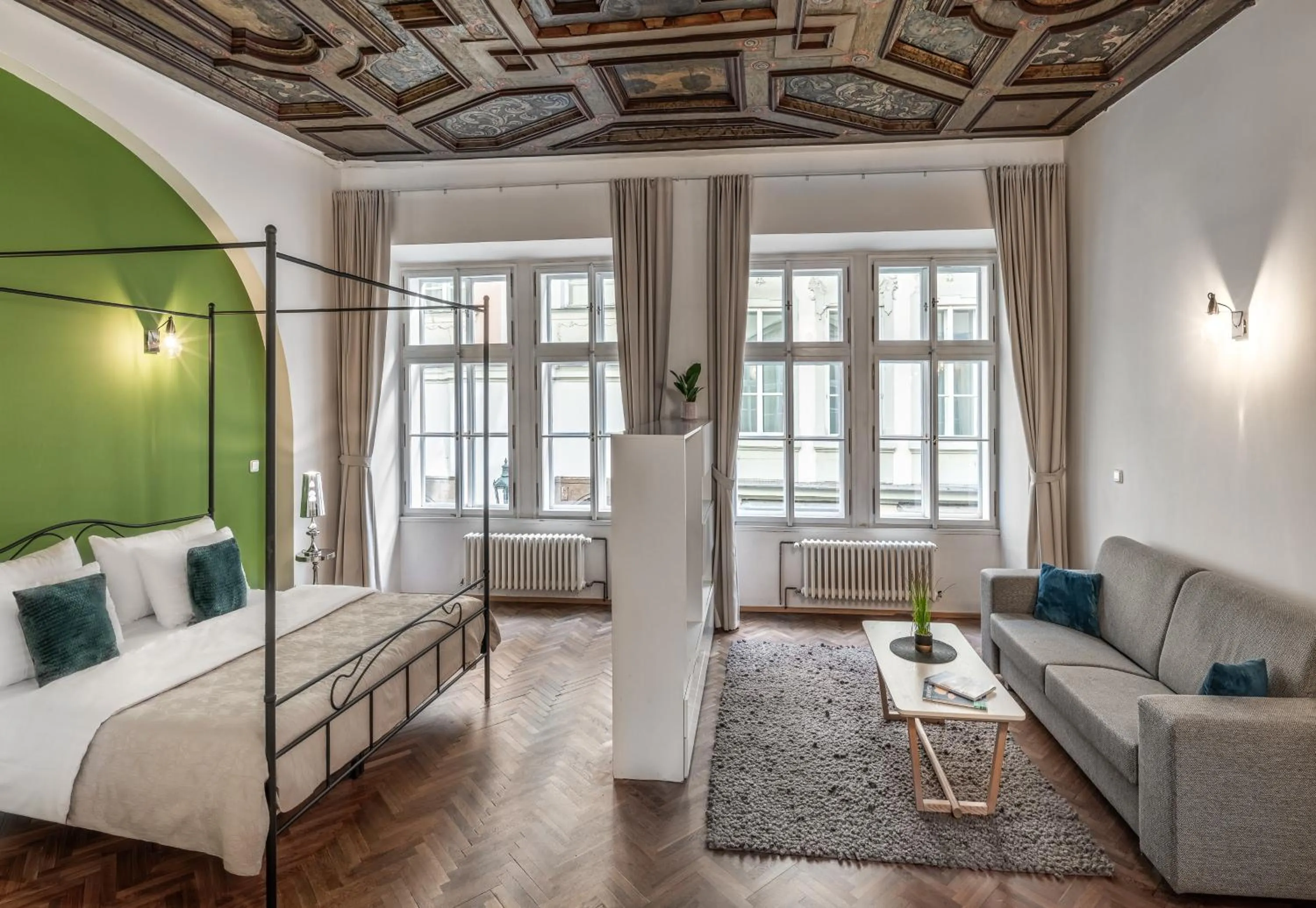 Bed in 7 Tales Apartments by Adrez