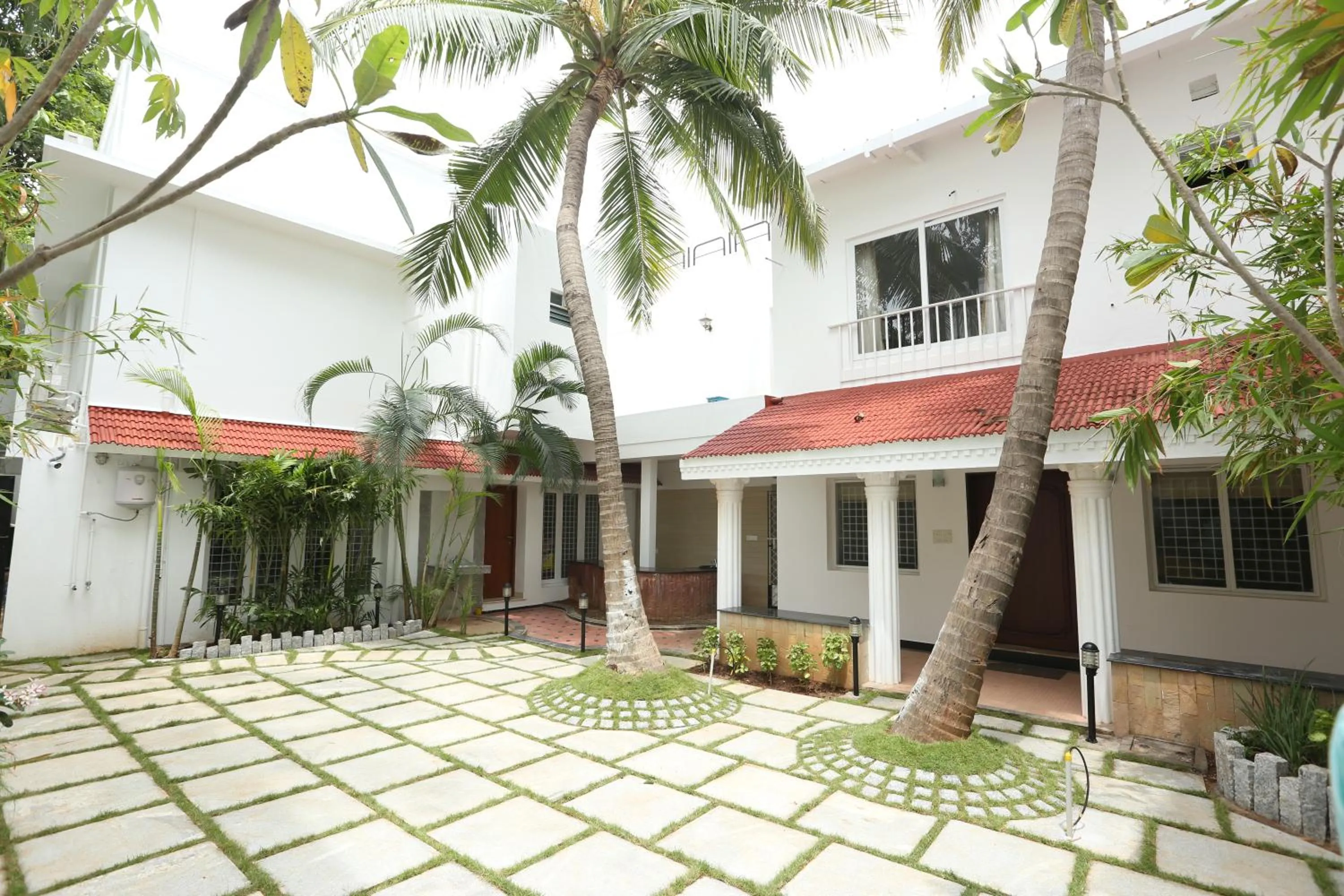 Inner courtyard view in Avenue 11 Boutique Residences, Poes Garden Chennai