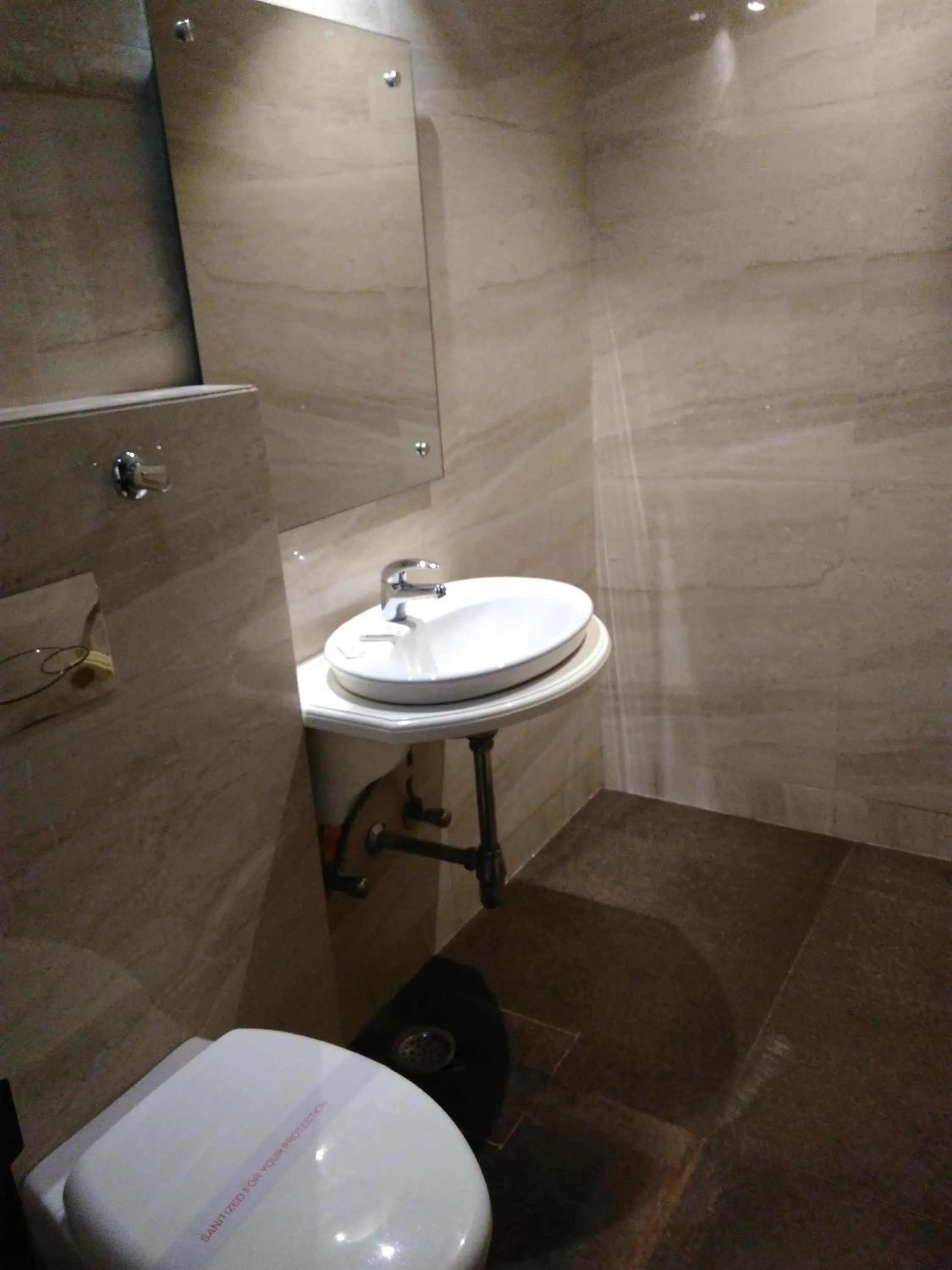 Toilet in Hotel Taj Heights