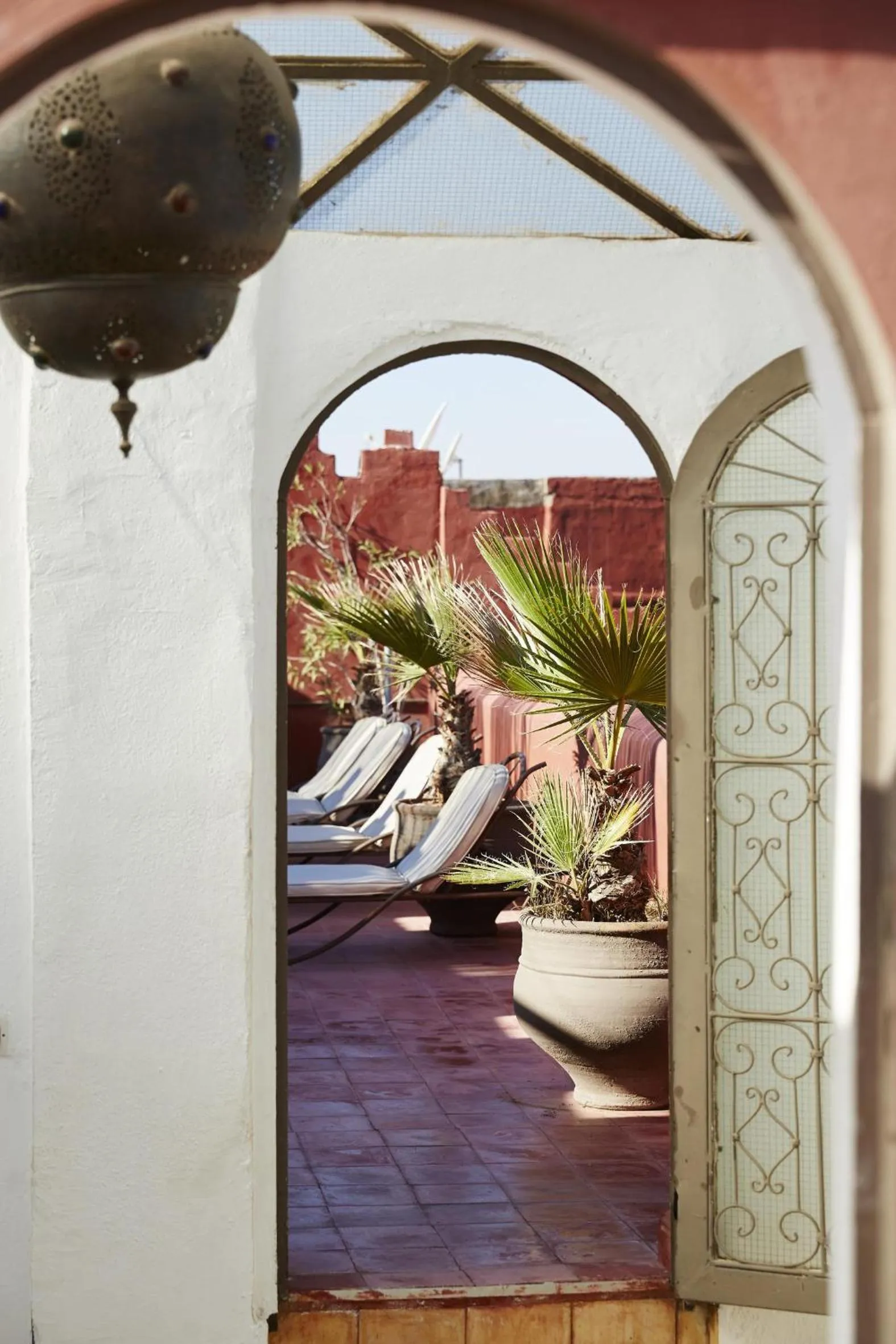 Solarium in Riad Les Jardins d'Henia
