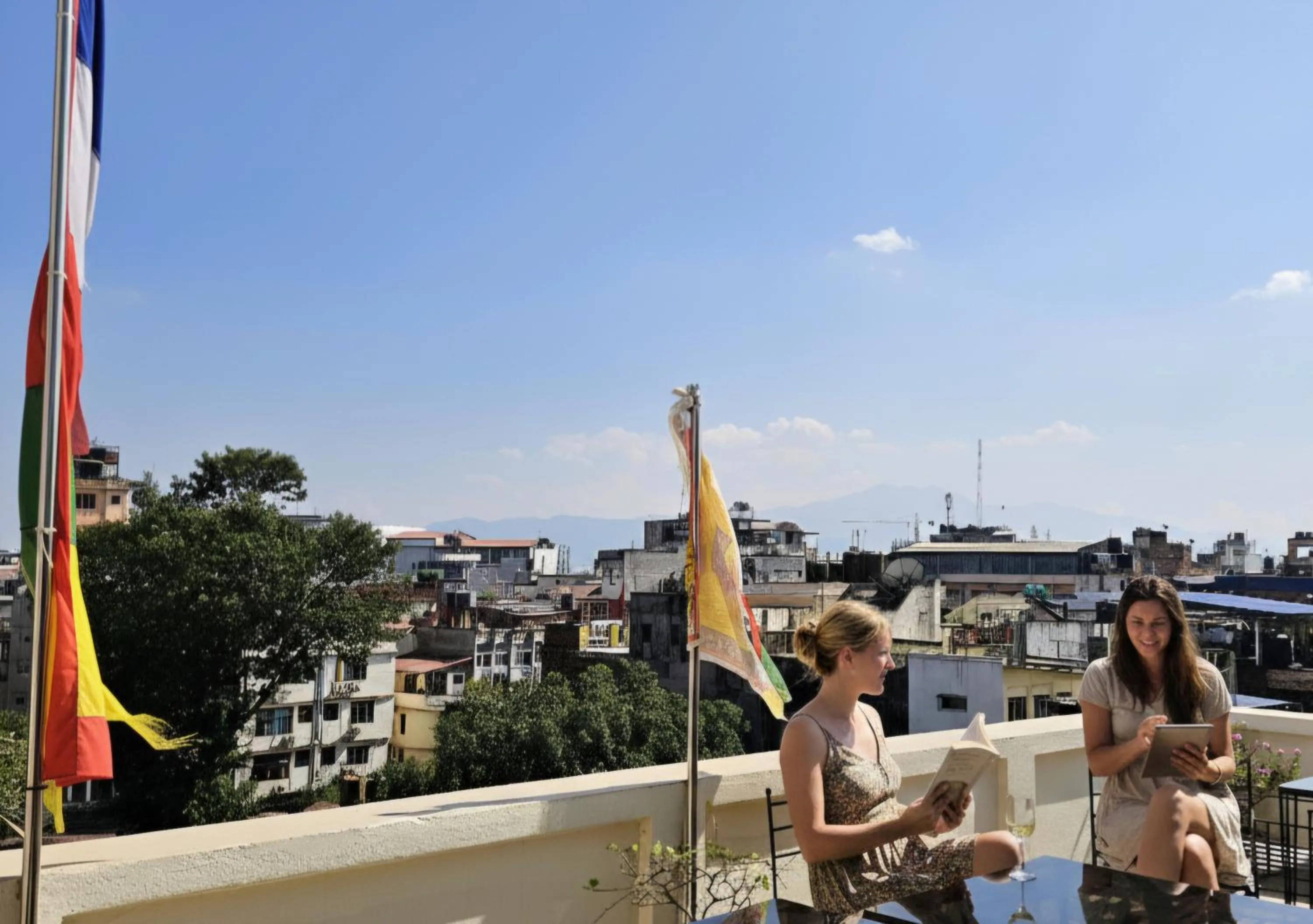 Balcony/Terrace in Central Courtyard Thamel - Heritage Hötel & Artisan Café