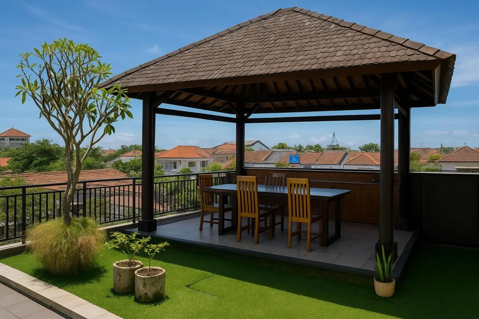 Communal lounge/ TV room in Tendan Residence Hotel