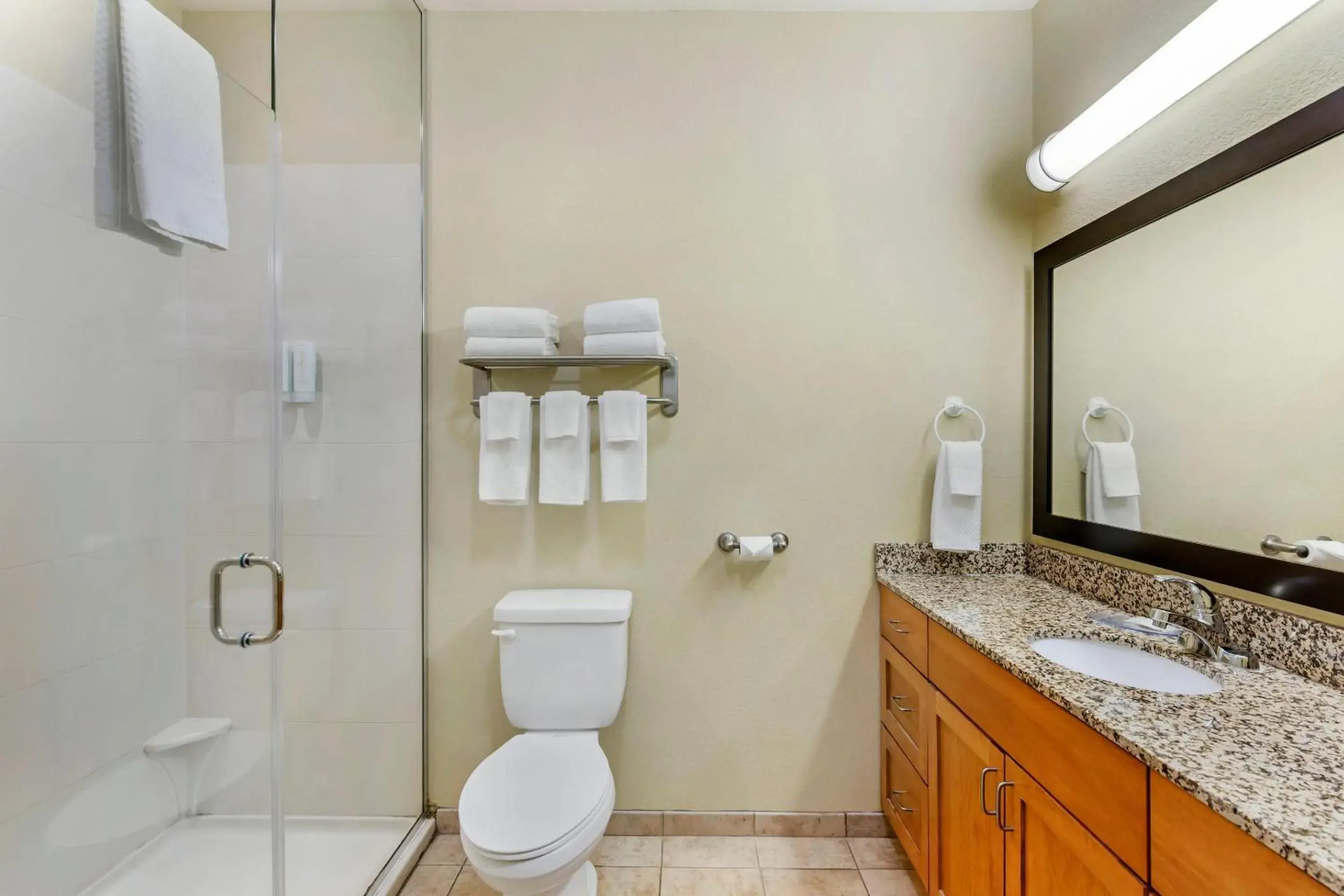 Bedroom in MainStay Suites Stanley Bedroom in MainStay Suites Stanley