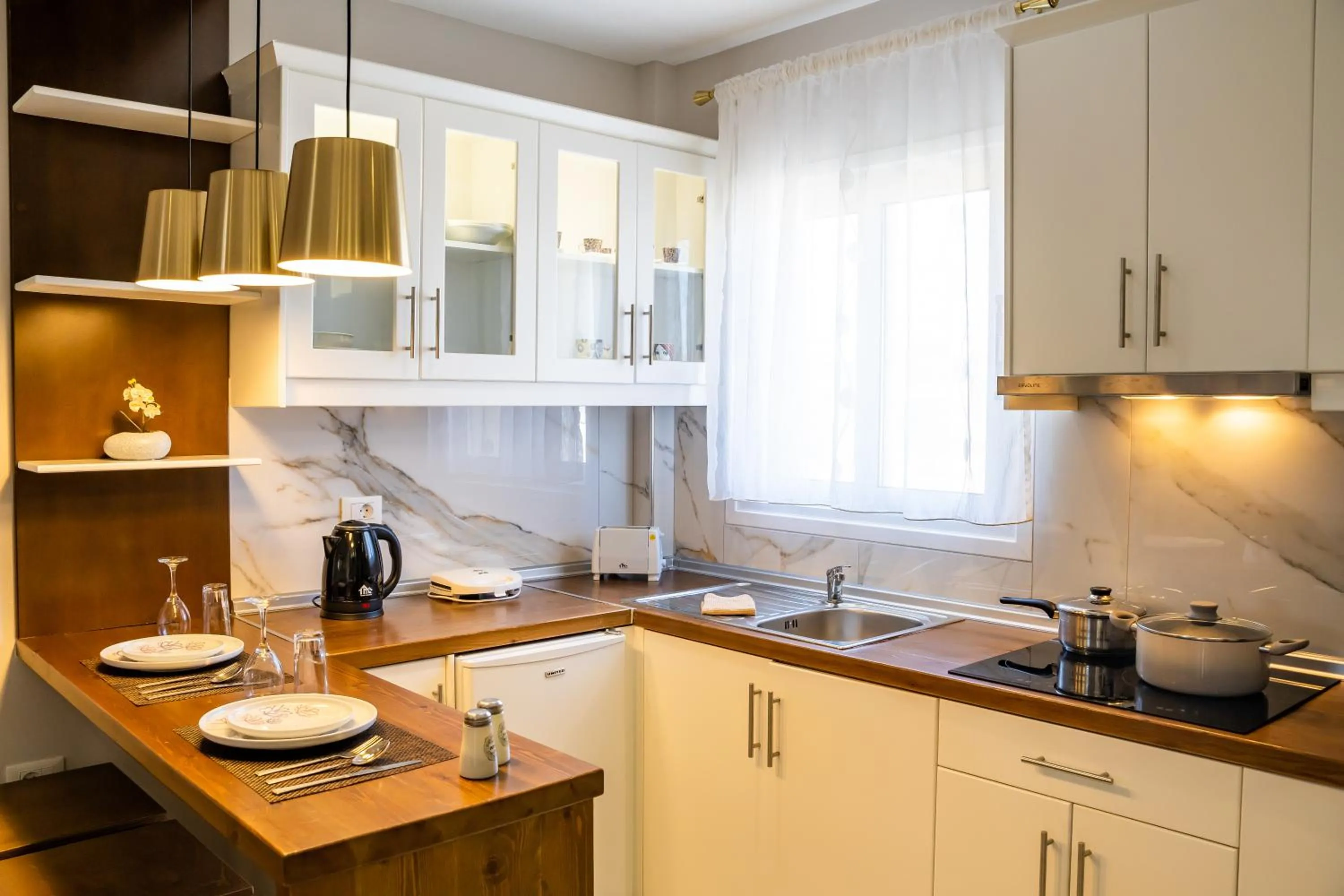 kitchen in Mikes Apts