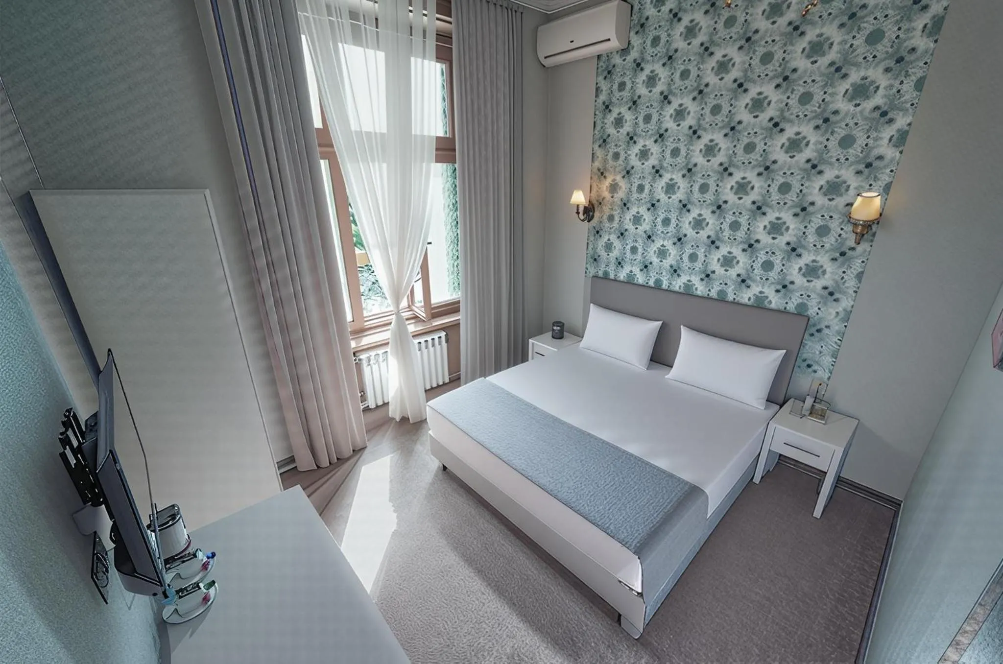 Bed in Nizami Boutique Hotel
