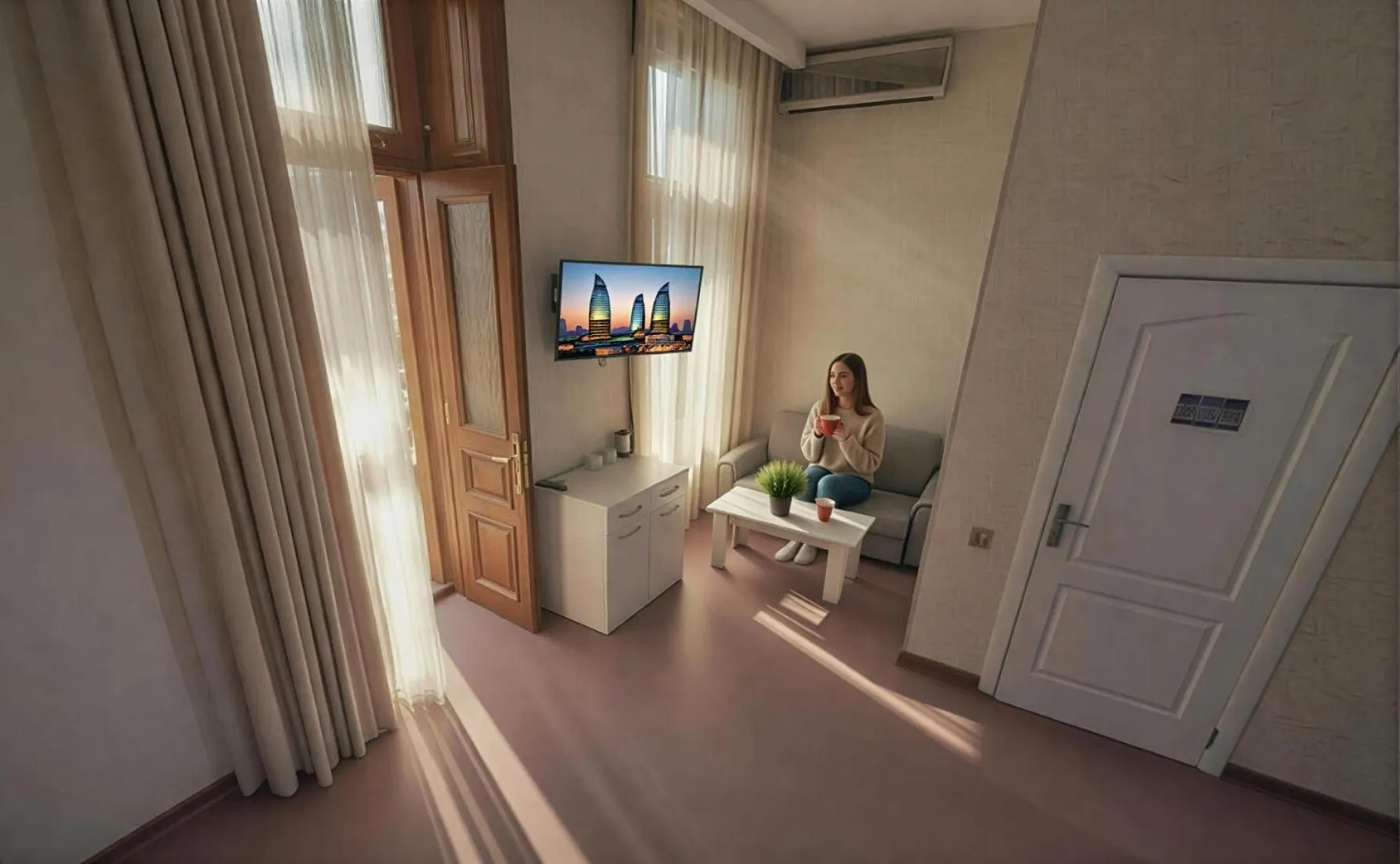 TV and multimedia in Nizami Boutique Hotel