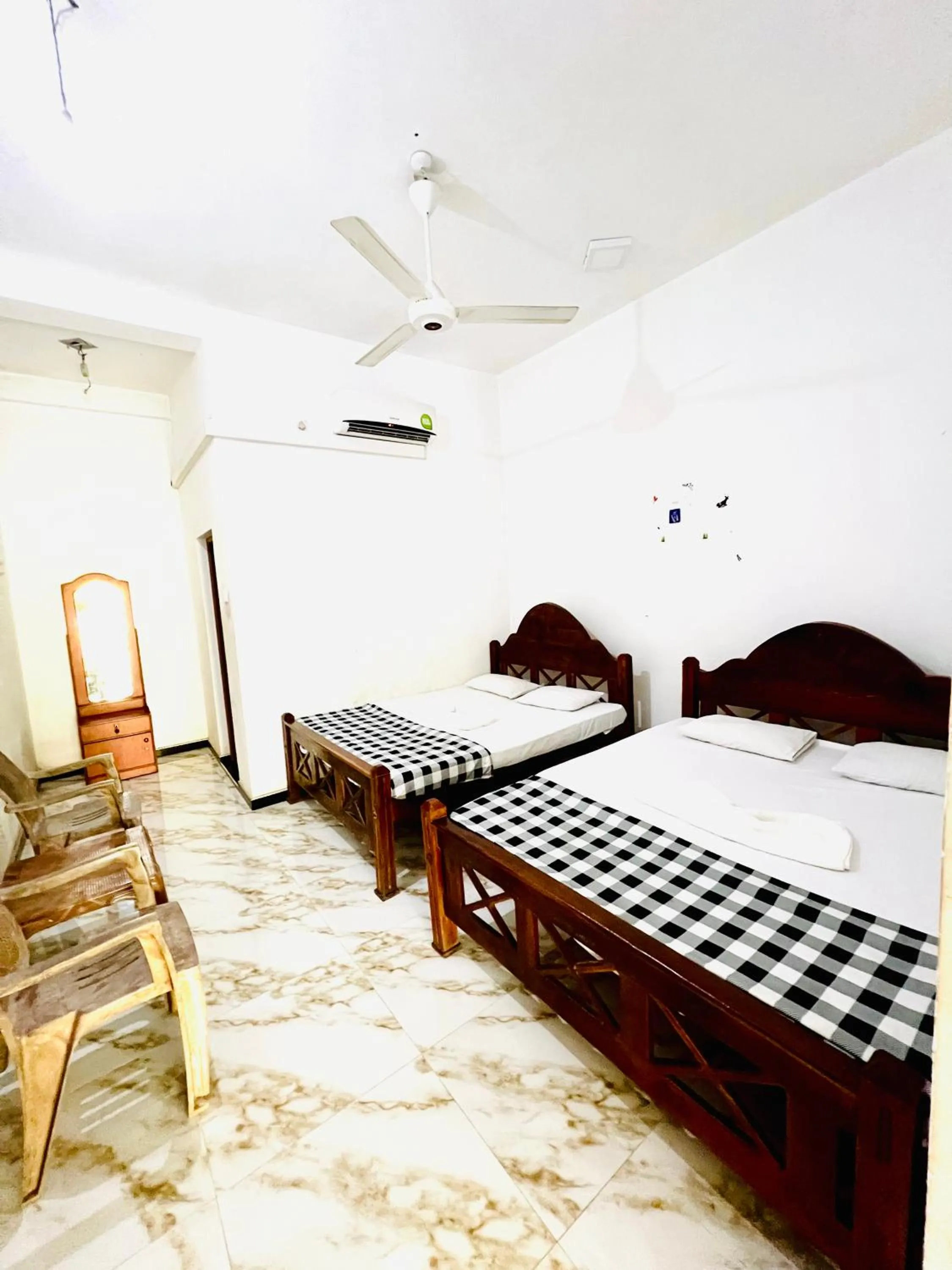 Bed in Monkey Garden Hotel