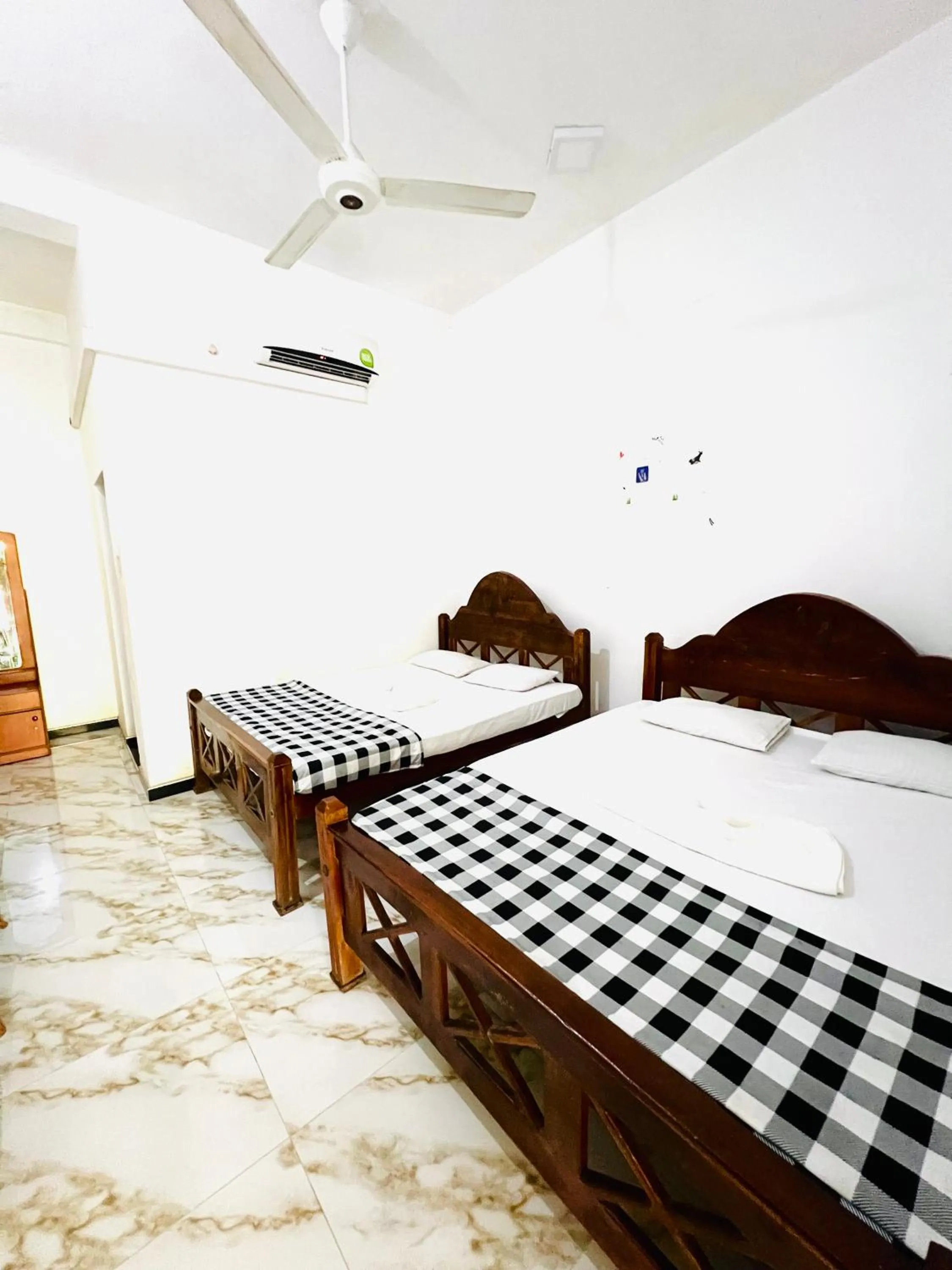 Bed in Monkey Garden Hotel