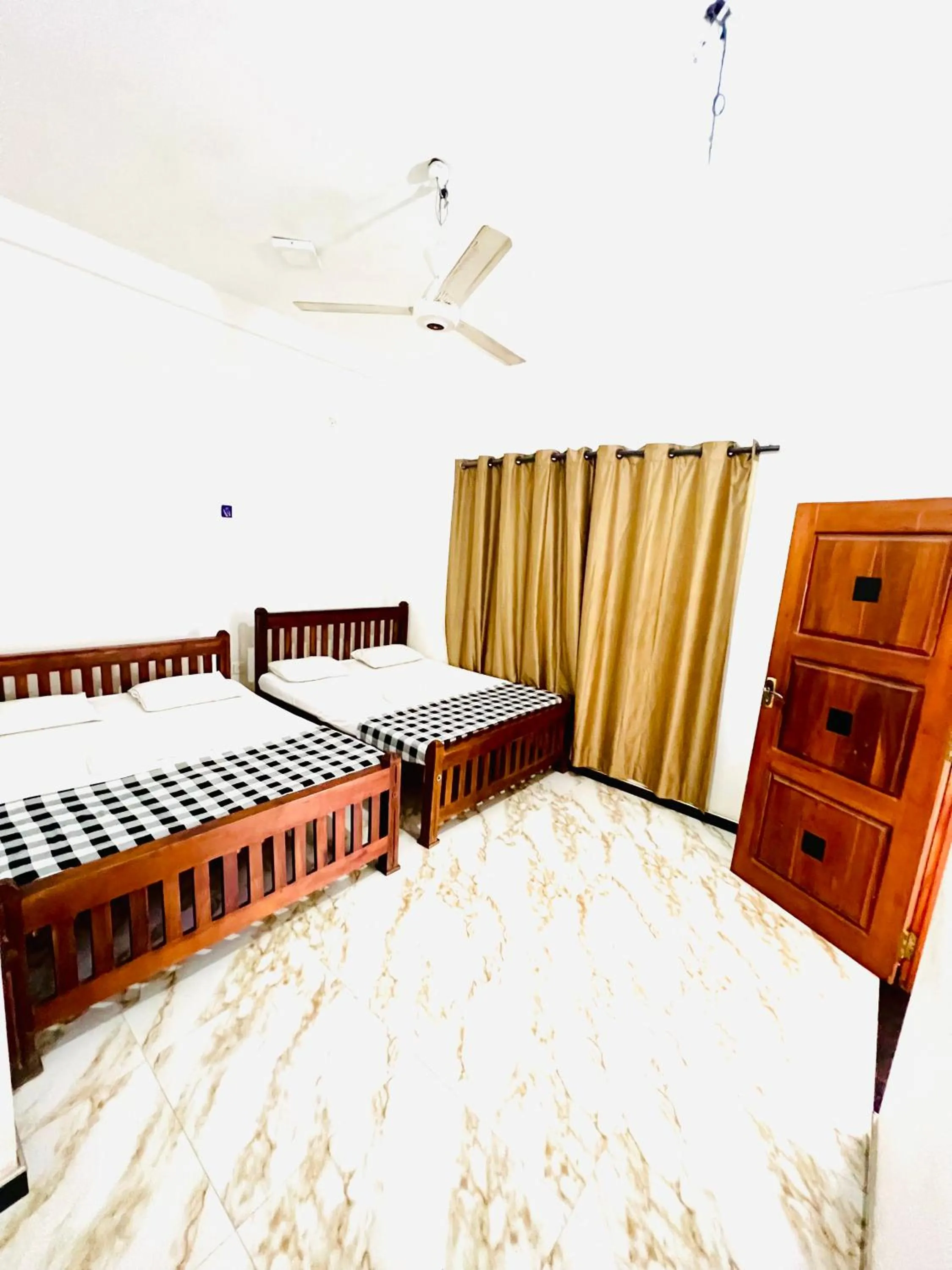 Bed in Monkey Garden Hotel