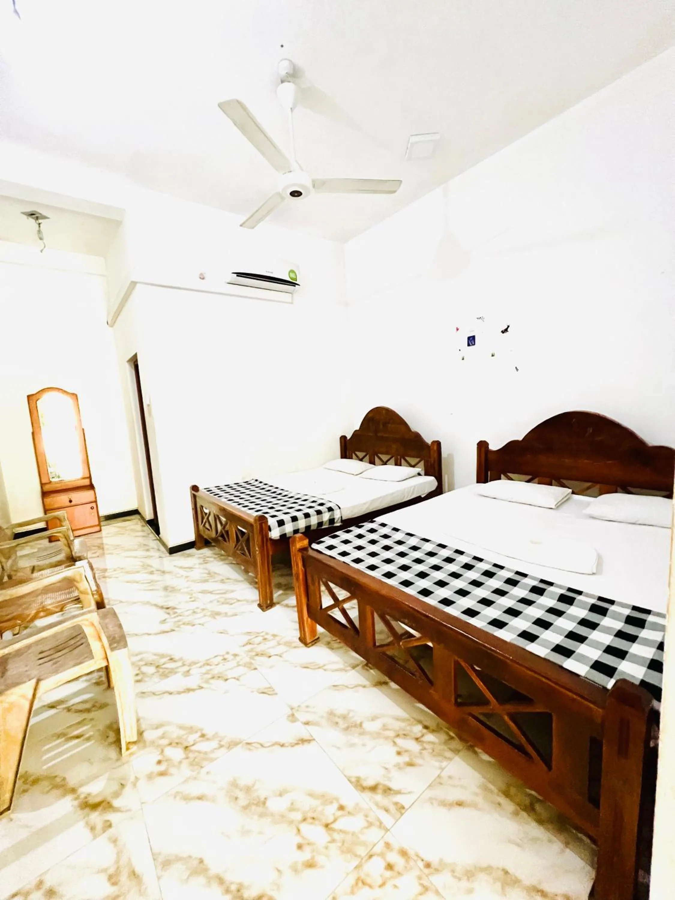 Bed in Monkey Garden Hotel