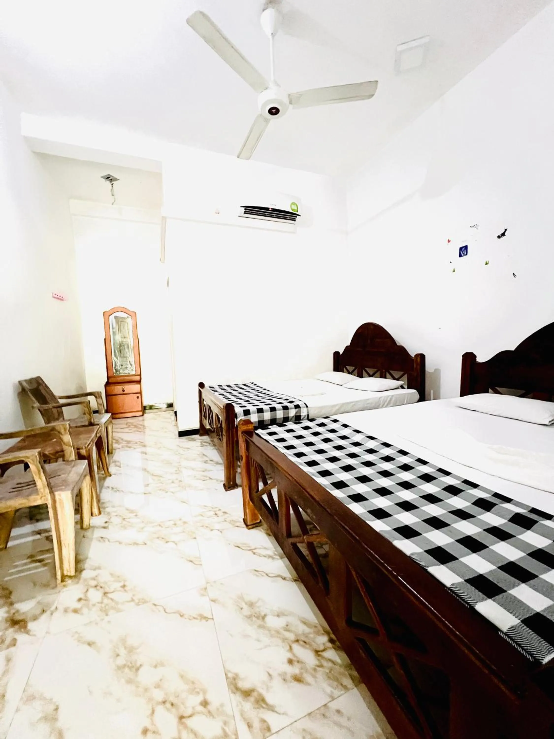 Bed in Monkey Garden Hotel