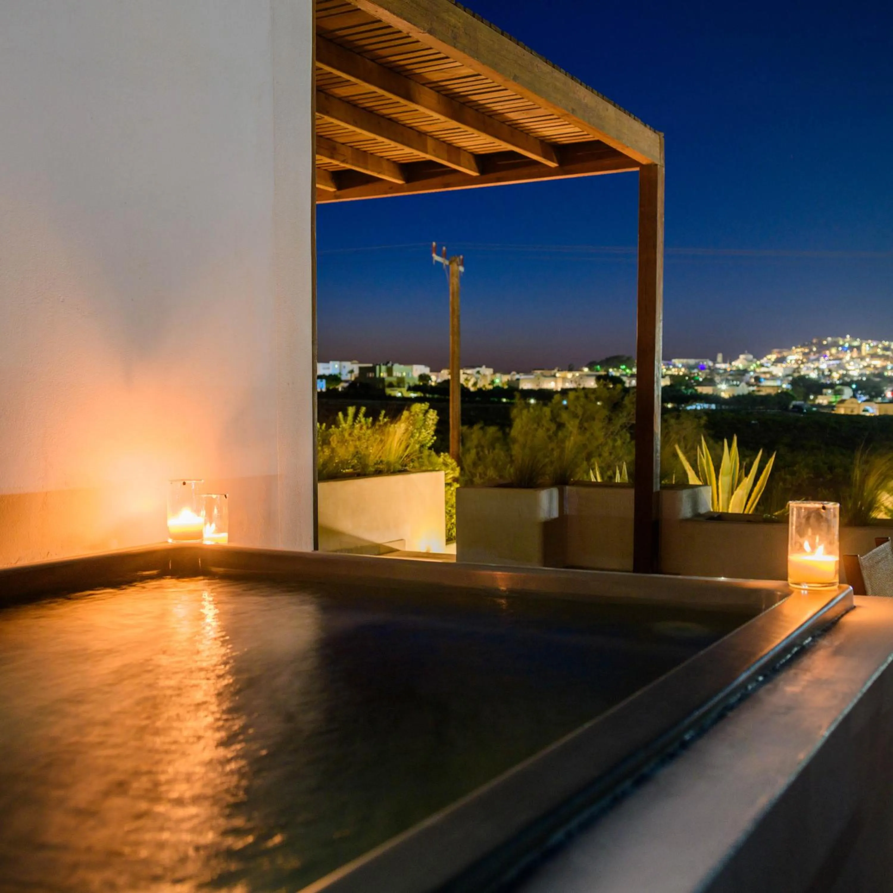 Hot Tub in Safrani Suites