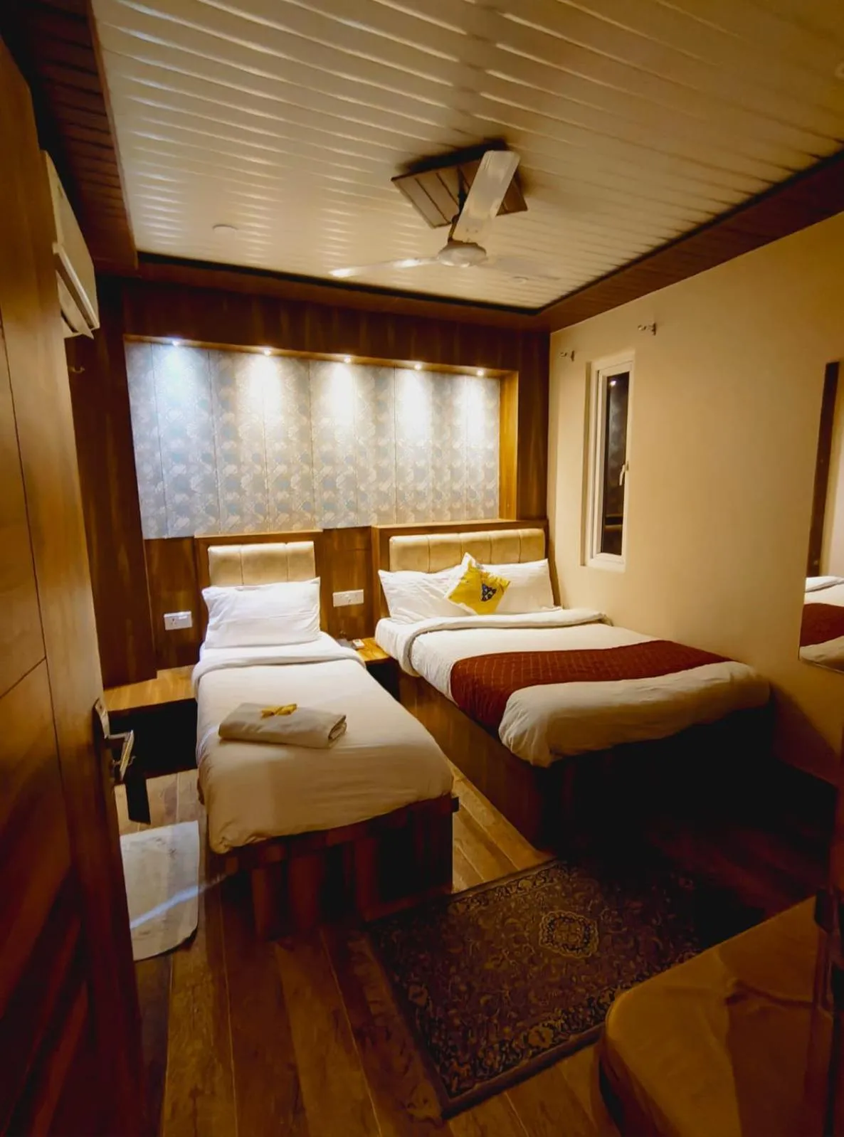 Bed in Hotel Rudraksh Villa