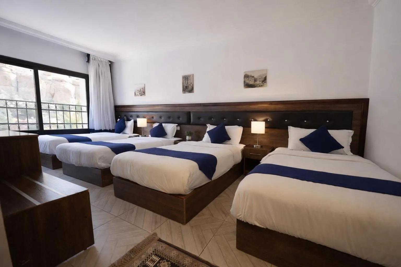 Bed in Corner View Hotel