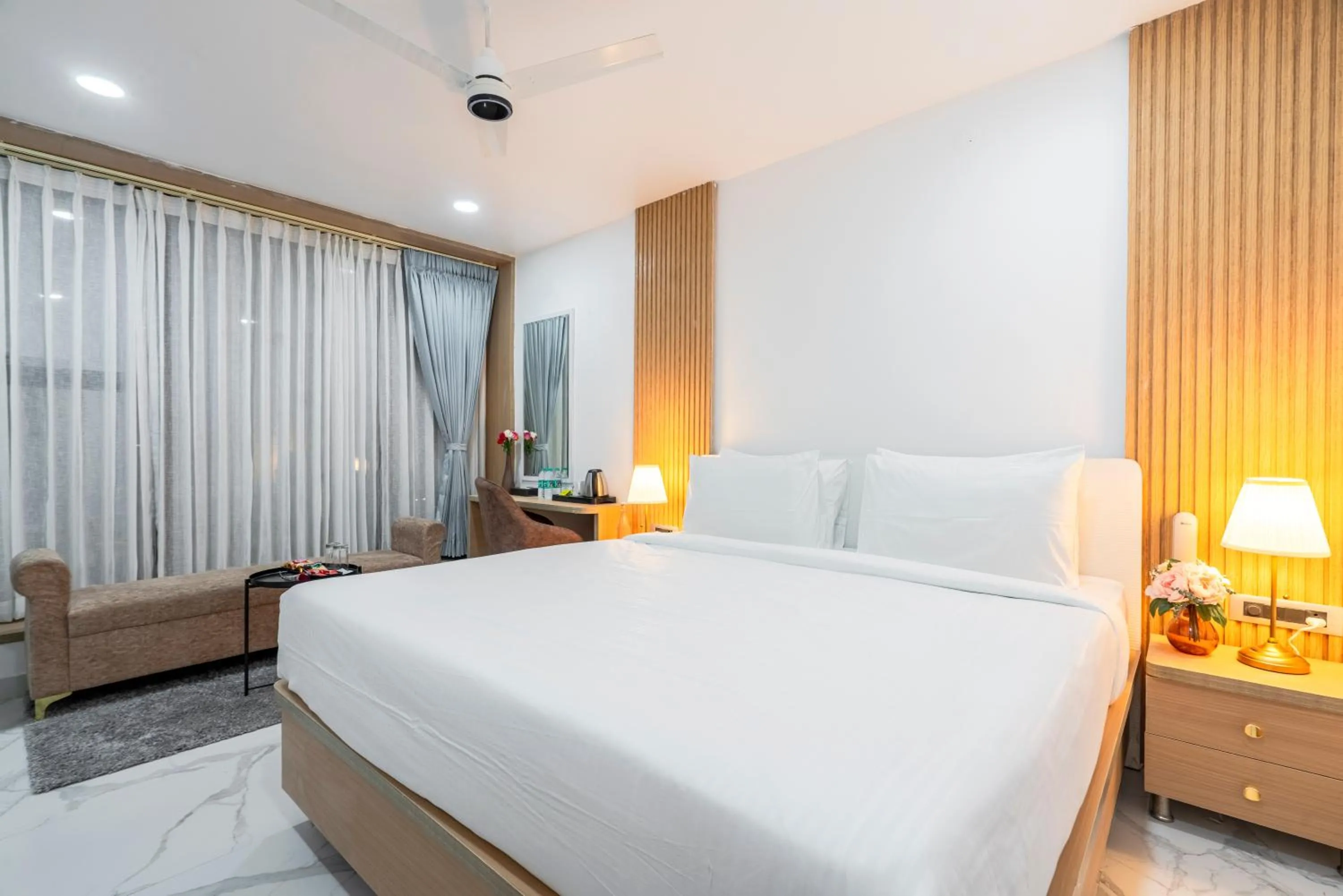 Bed in Rcc Hotels Gachibowli