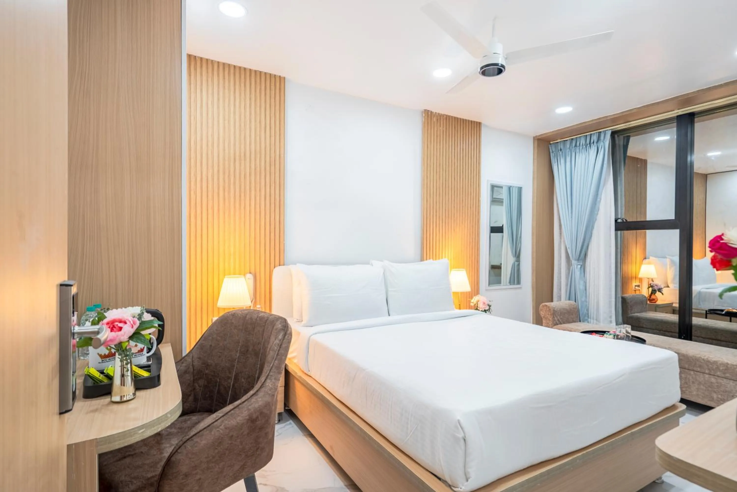 View (from property/room), Bed in Rcc Hotels Gachibowli