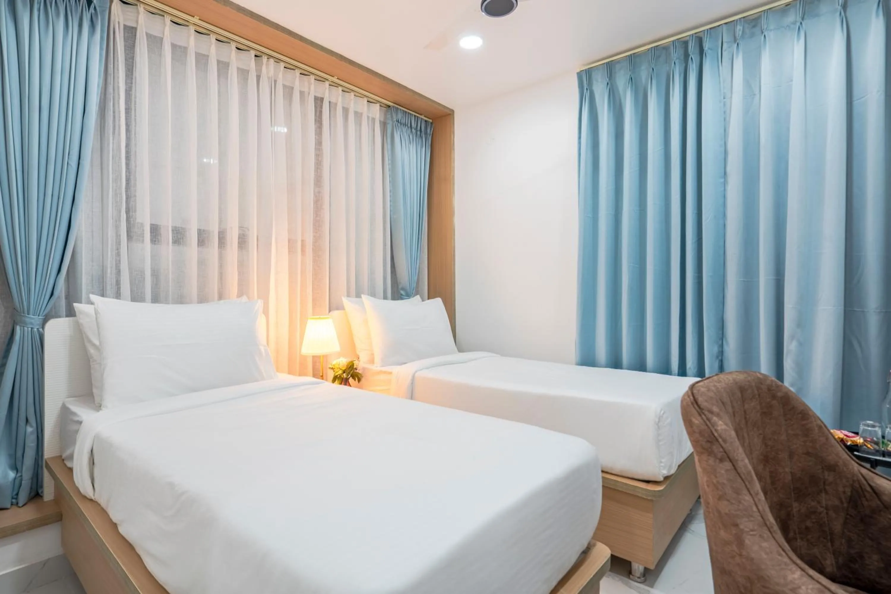 Bed in Rcc Hotels Gachibowli
