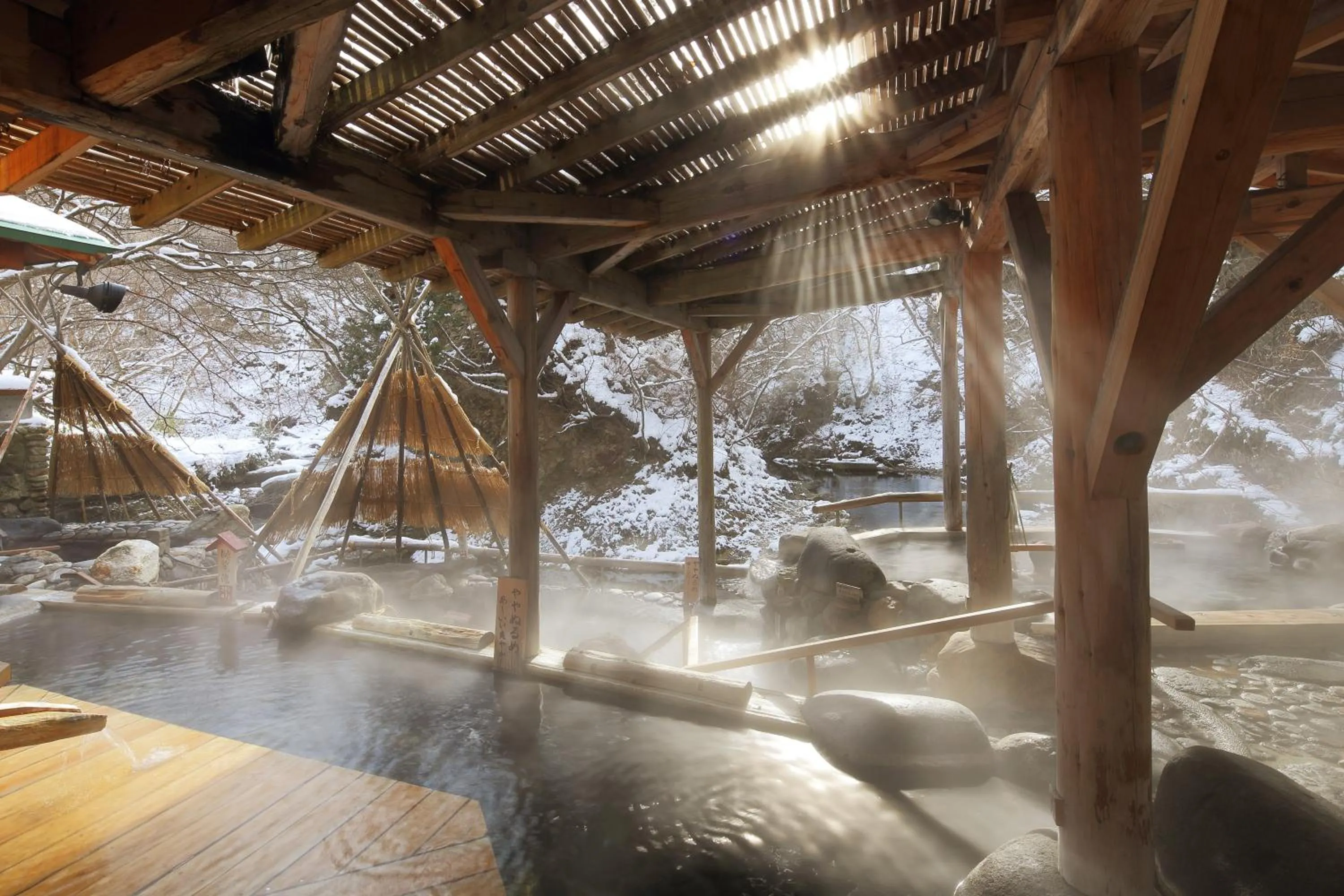 Hot Spring Bath in Sakunami Onsen Yuzukushi Salon Ichinobo