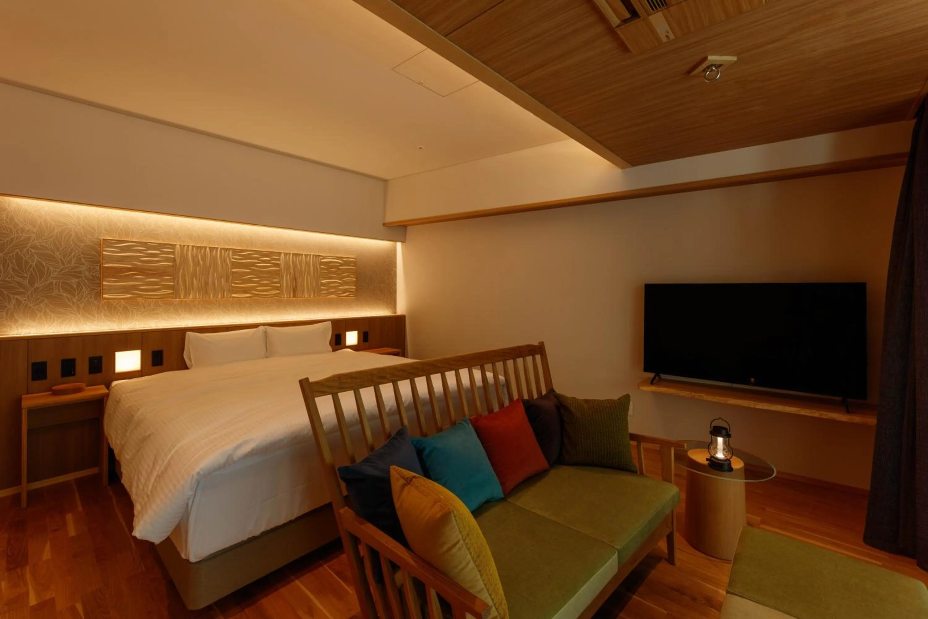 Bed in Sakunami Onsen Yuzukushi Salon Ichinobo