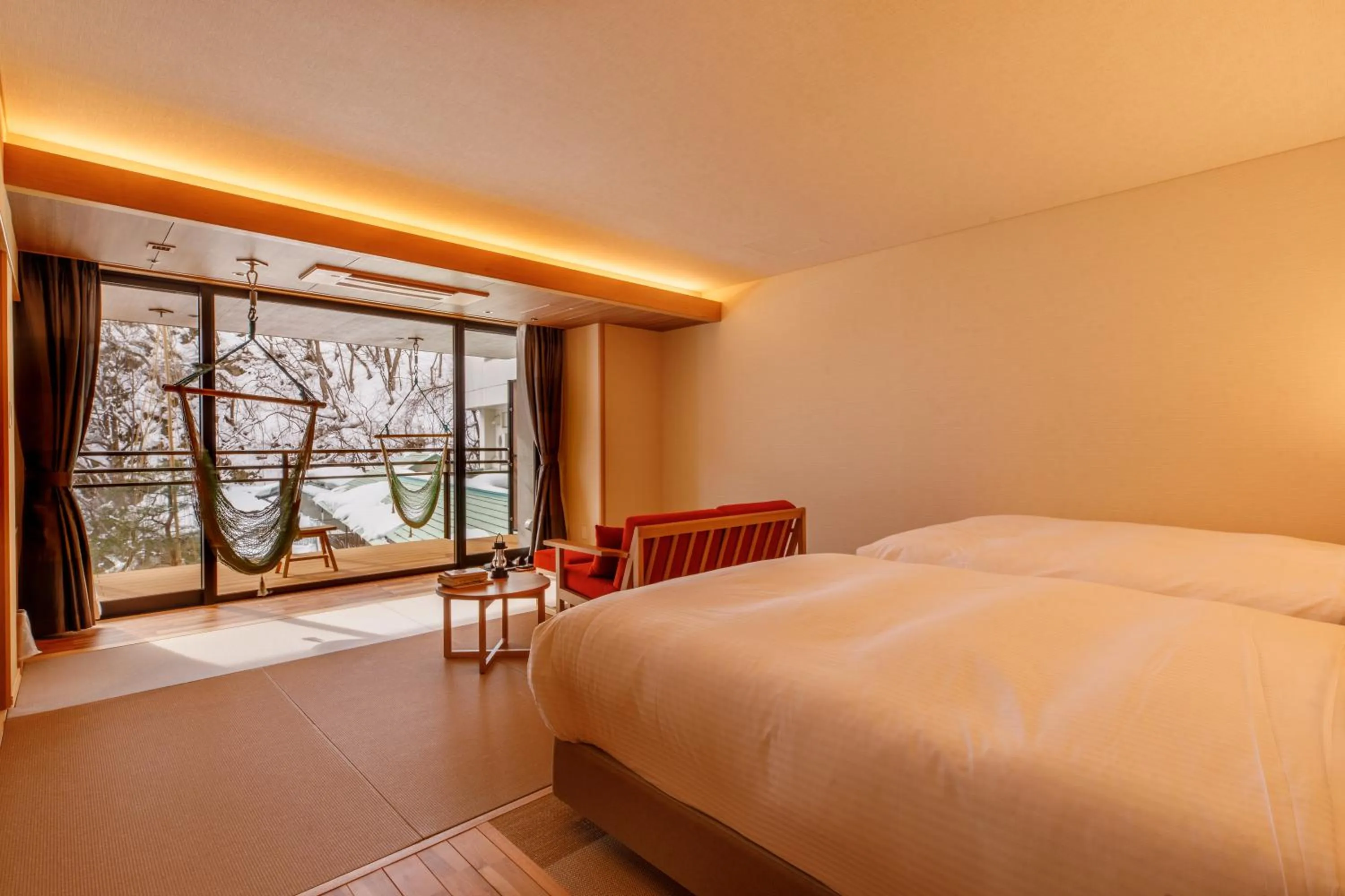 Bed in Sakunami Onsen Yuzukushi Salon Ichinobo