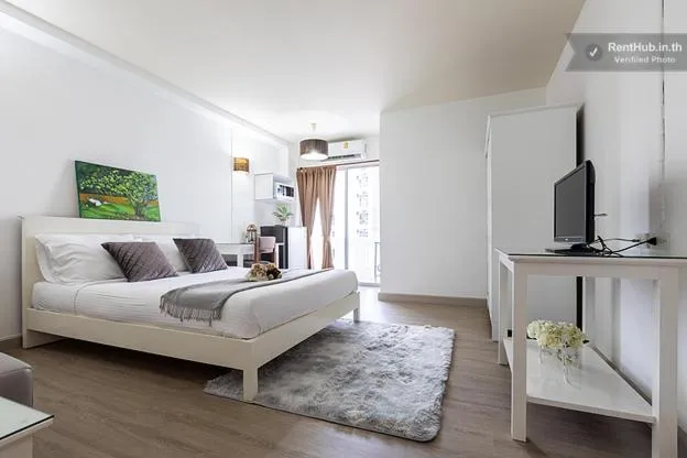 Bedroom, Bed in Thanaree place