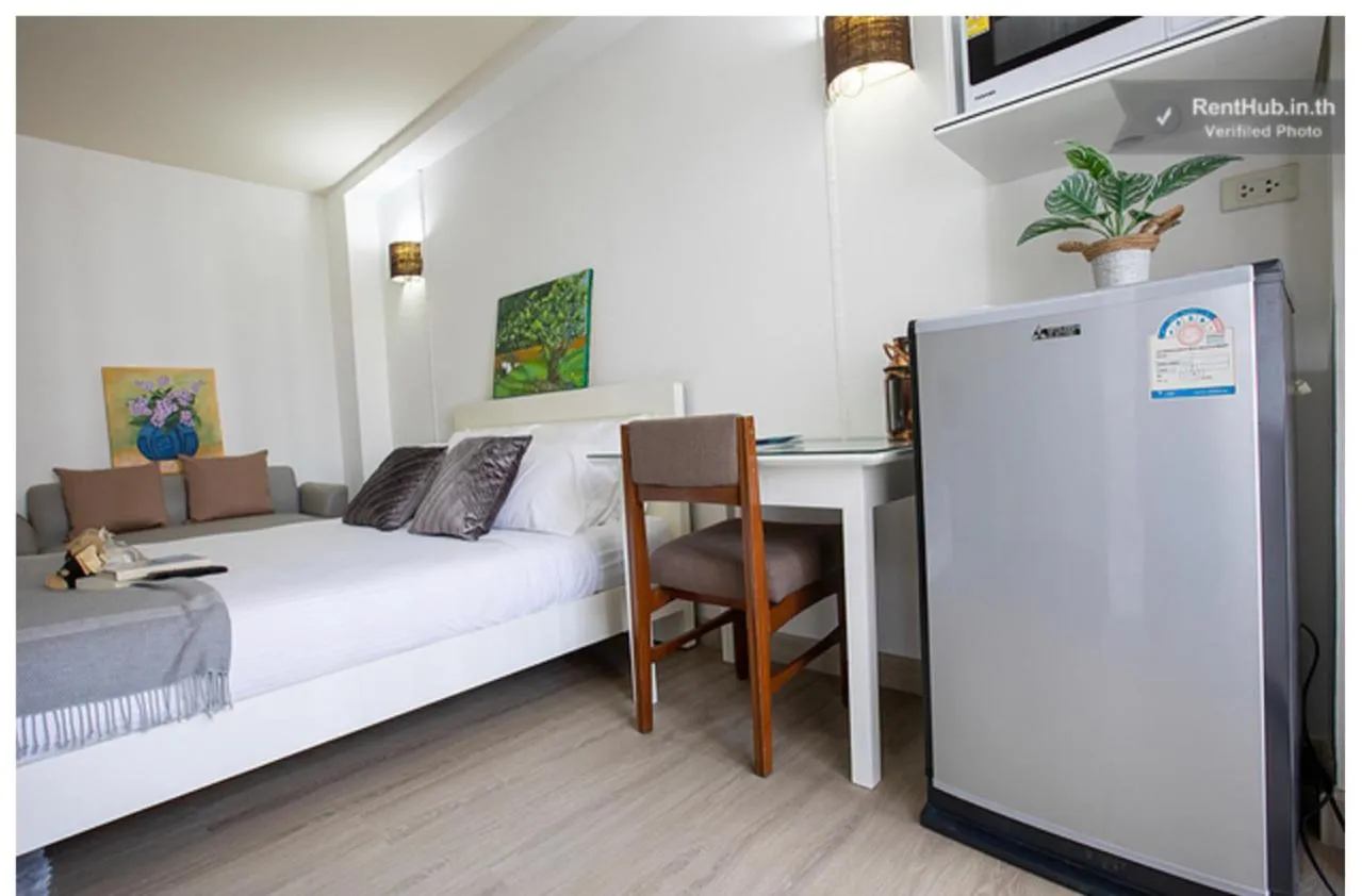 Bedroom, Bed in Thanaree place