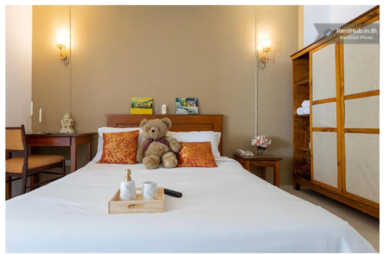 Bedroom, Bed in Thanaree place