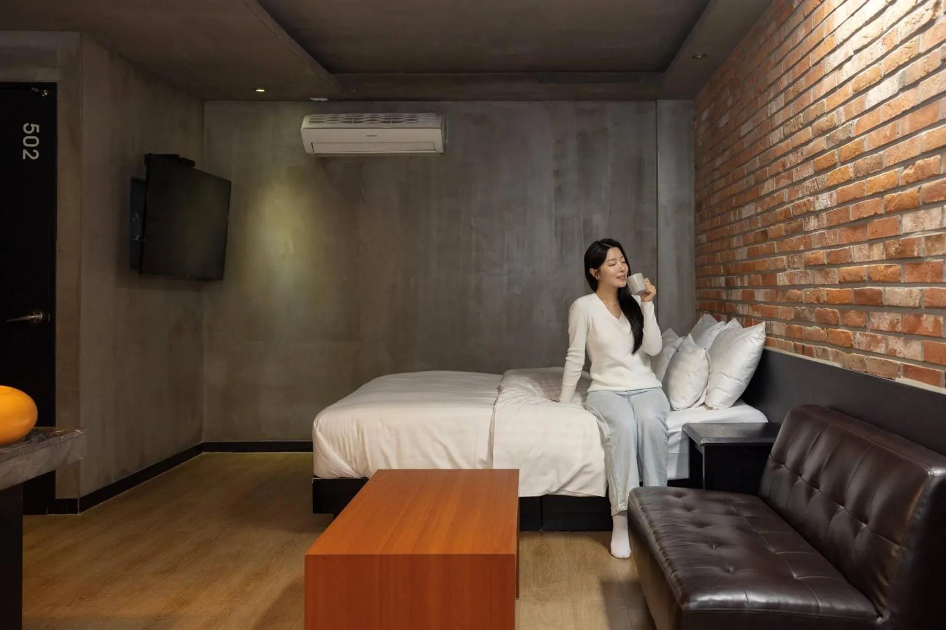 Bed in XYM Hotel Icheon