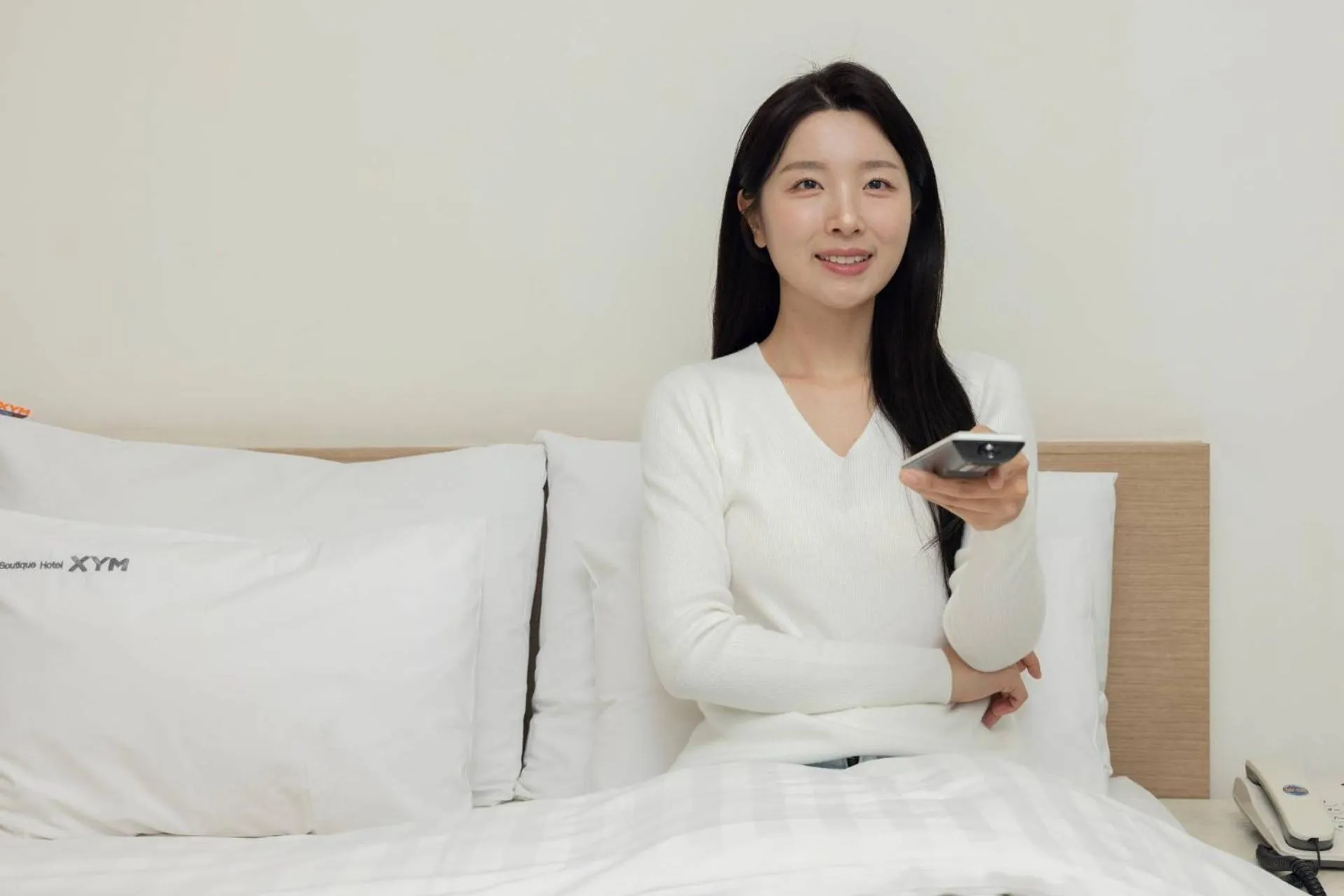 Bed in XYM Hotel Icheon