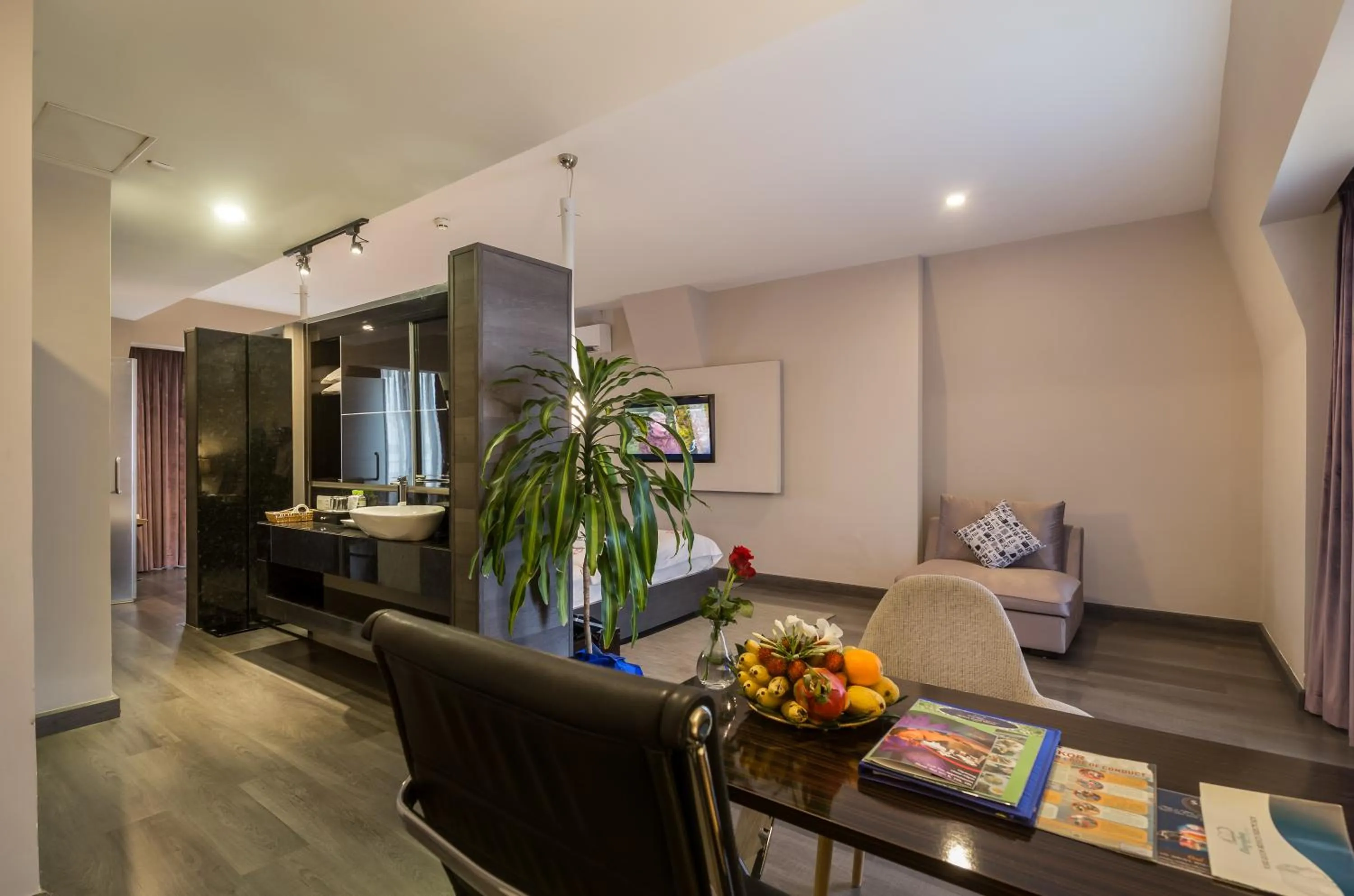 Seating area in Damrei Angkor Hotel