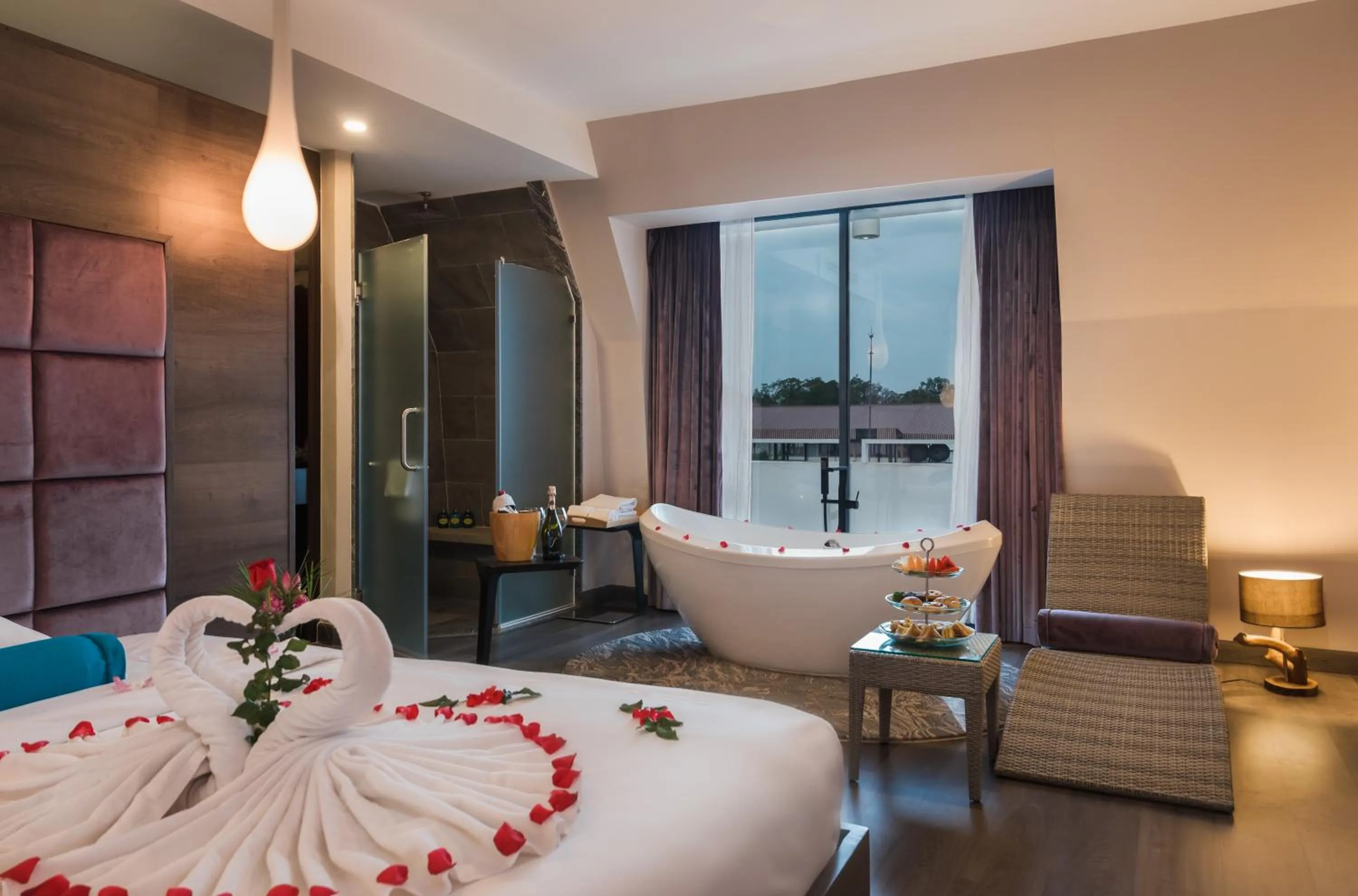 Photo of the whole room, Bed in Damrei Angkor Hotel