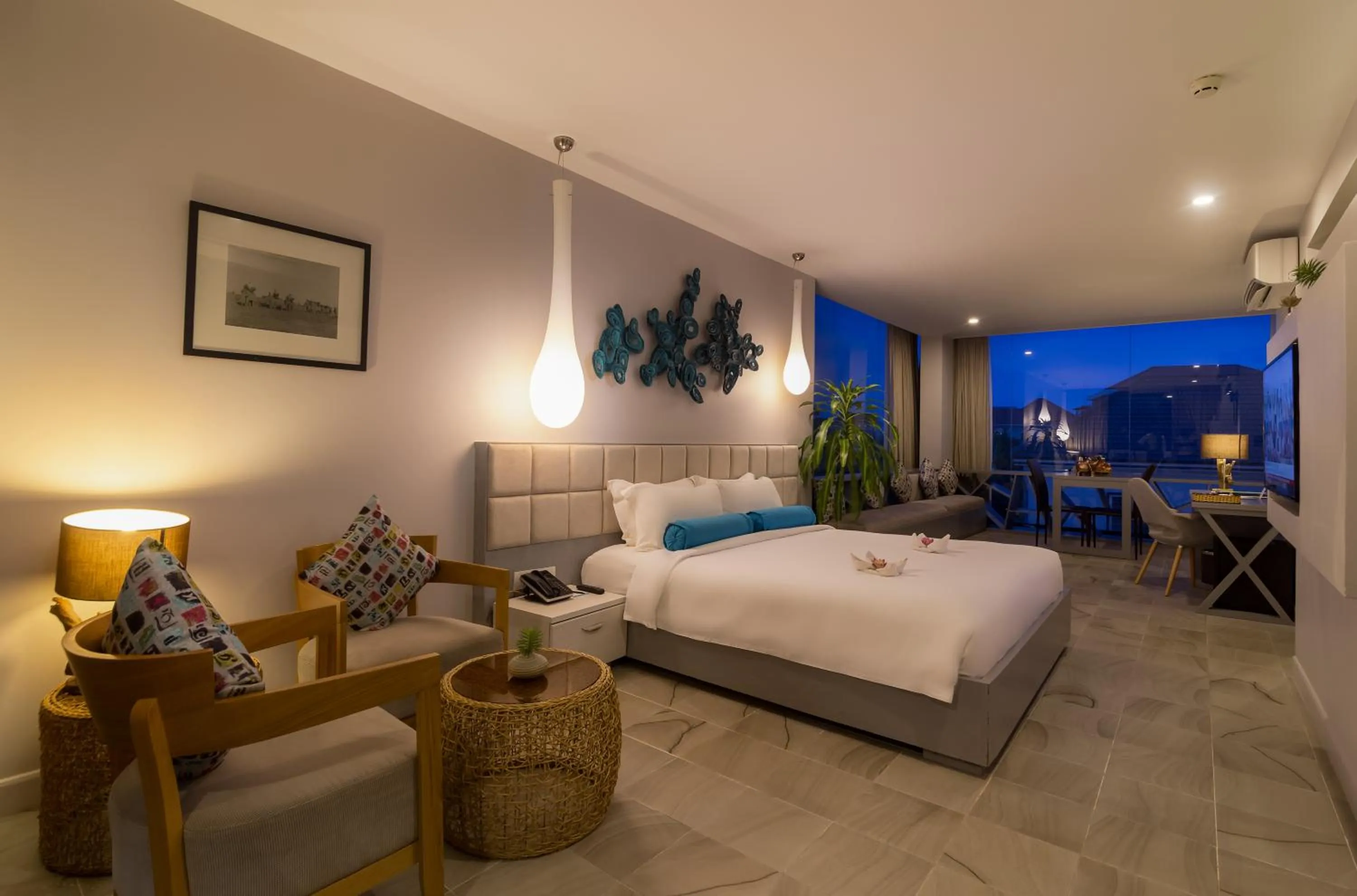 Photo of the whole room, Bed in Damrei Angkor Hotel