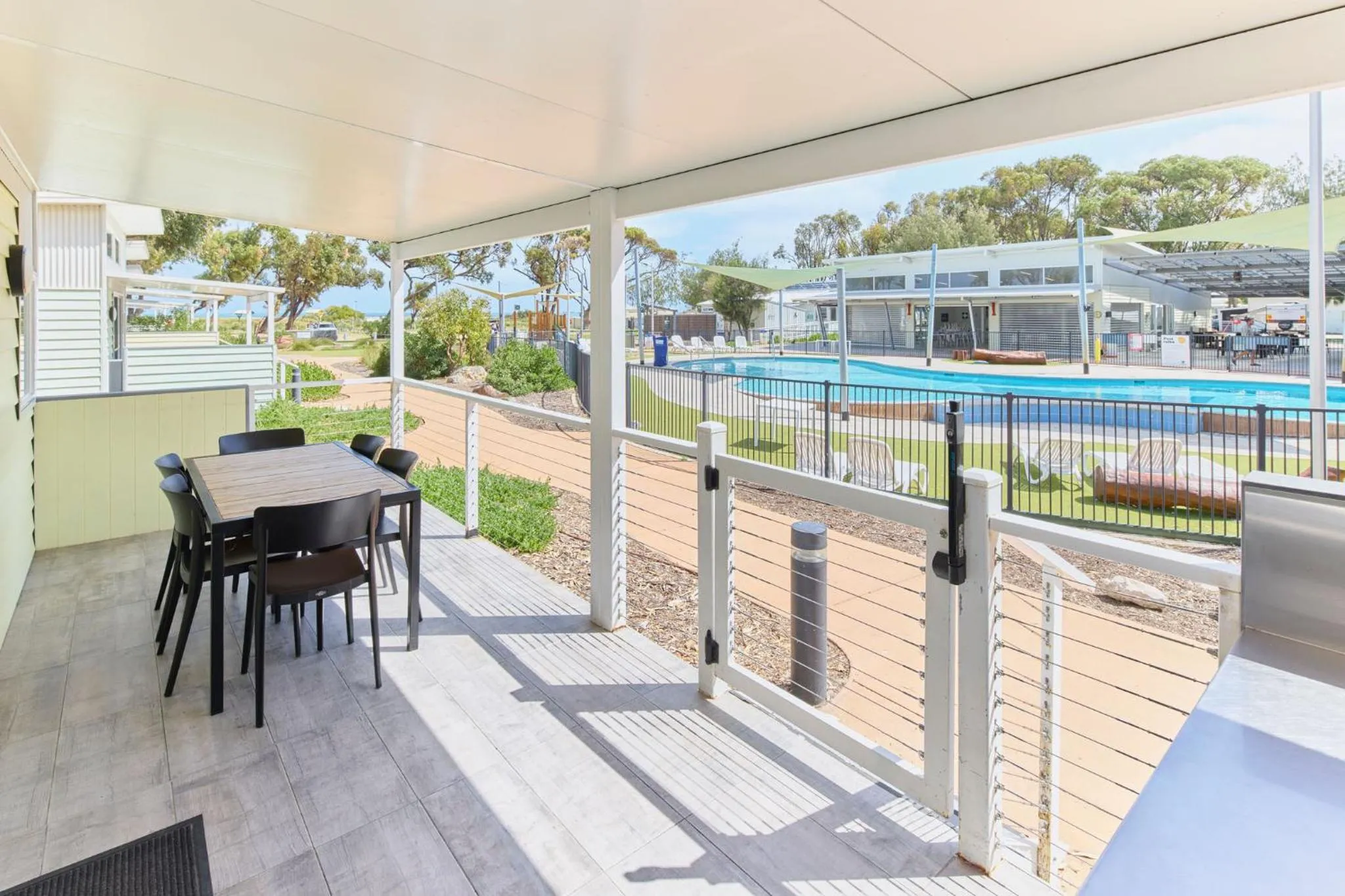 Patio in RAC Cervantes Holiday Park