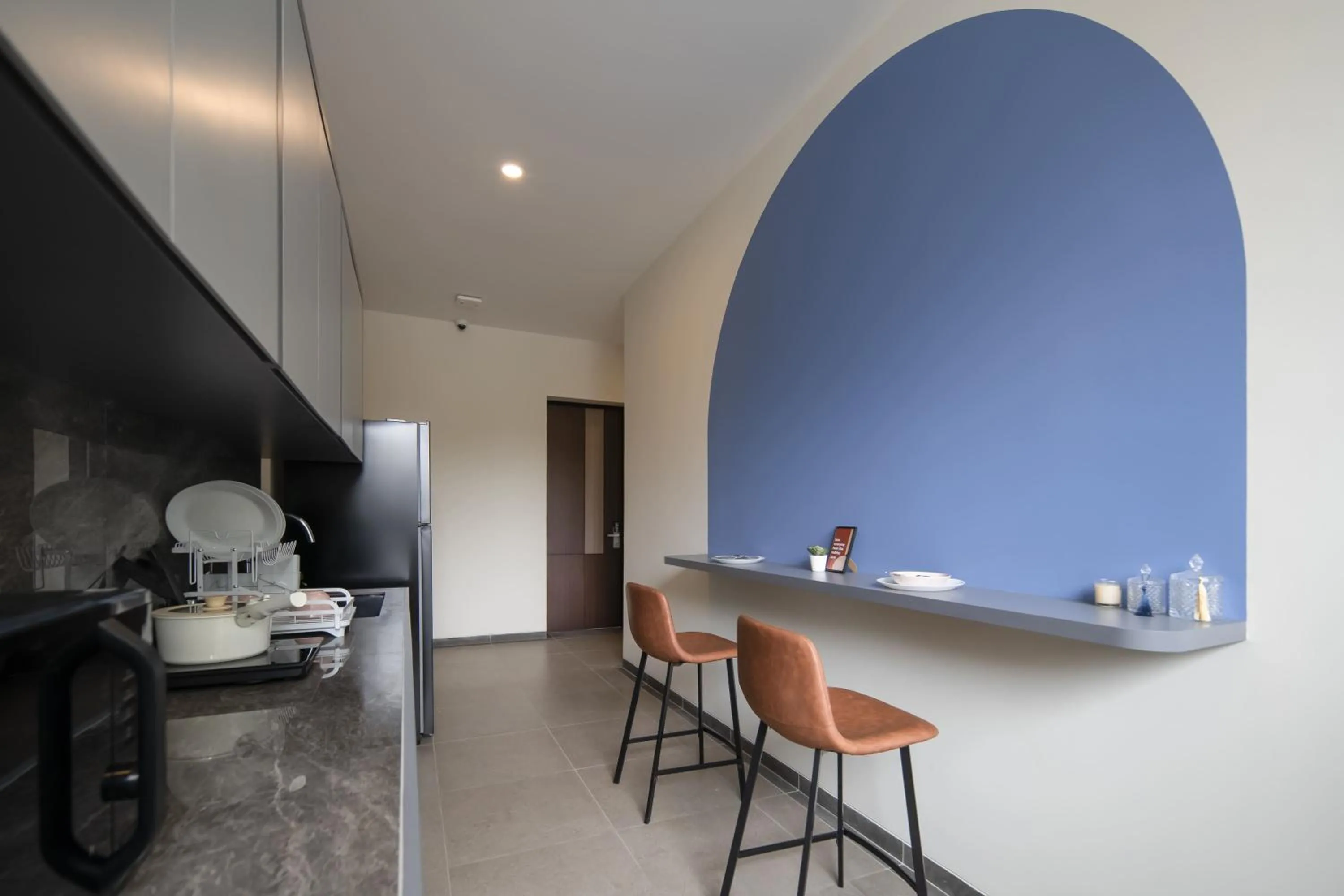 Communal kitchen in Cove Legacy