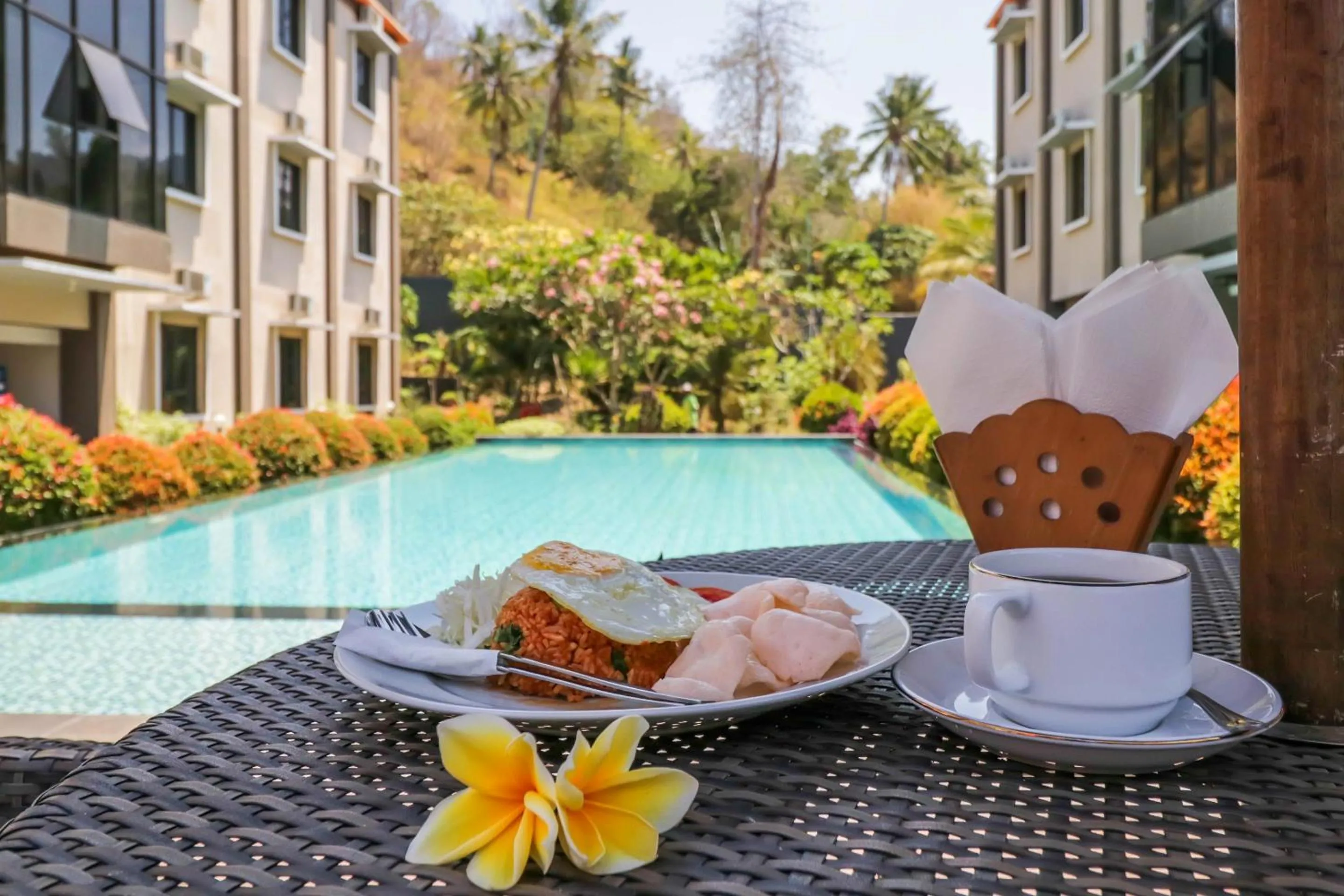 Breakfast in Grand Senggigi Hotel