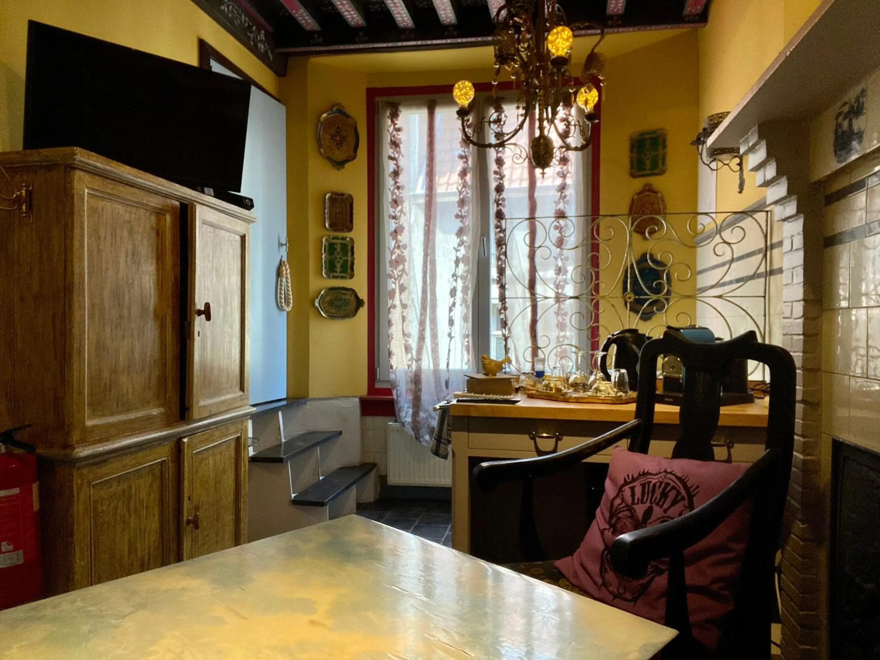 Living room in House Le Prince D'Anvers