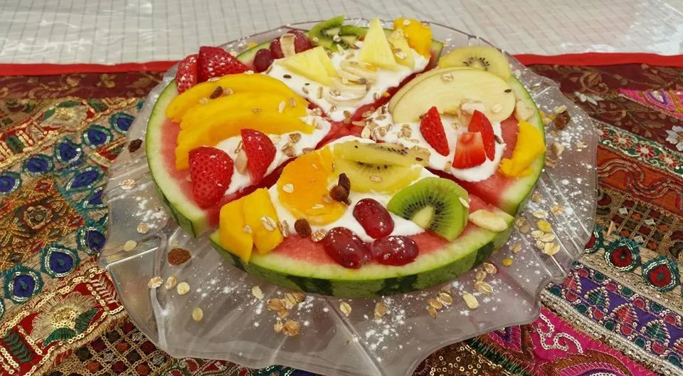 Buffet breakfast in Bed And Breakfast Mirador Infinito