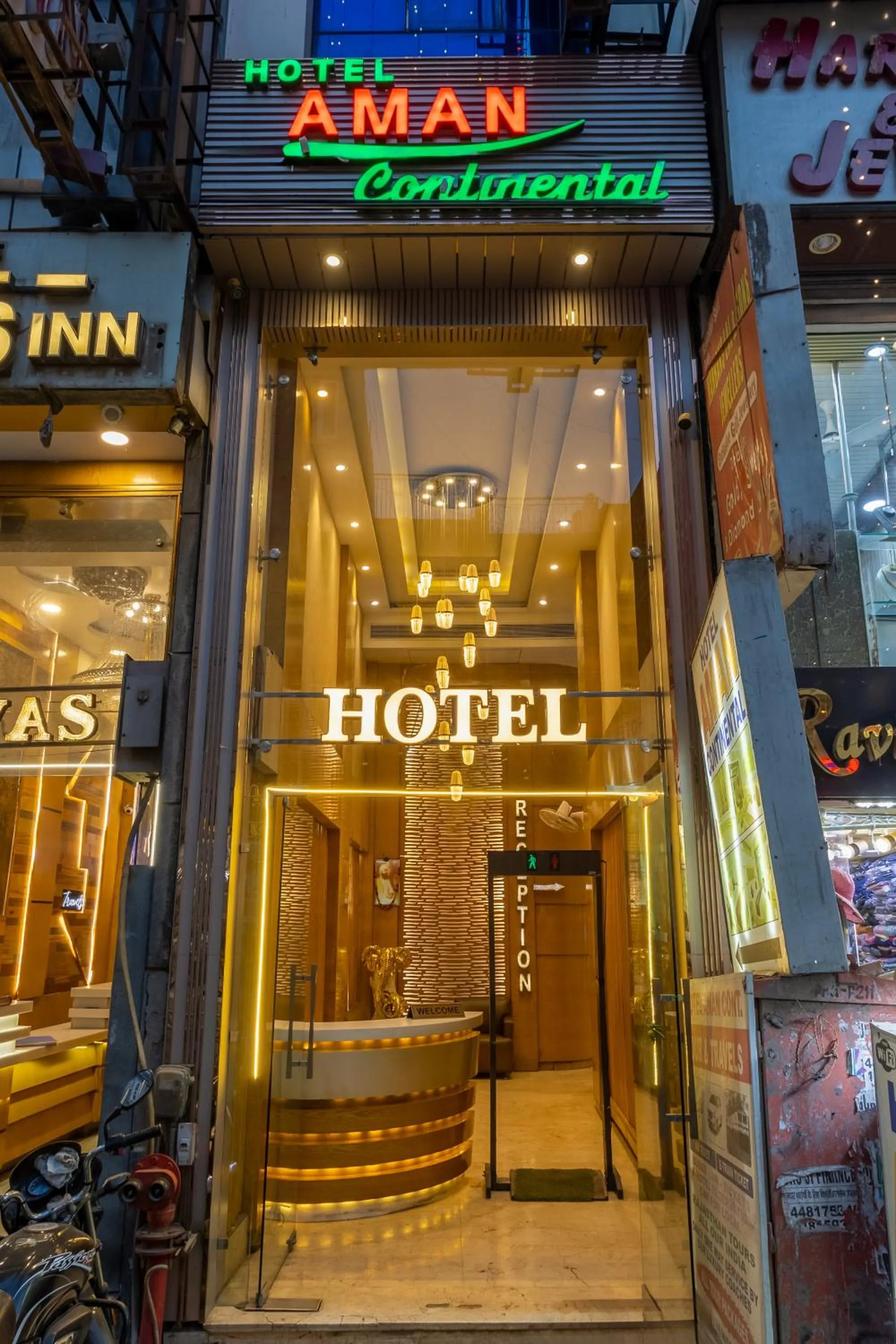 Property building in Aman Continental With Restaurant - 5Mins from Connaught Place ,Railway Station & Metro